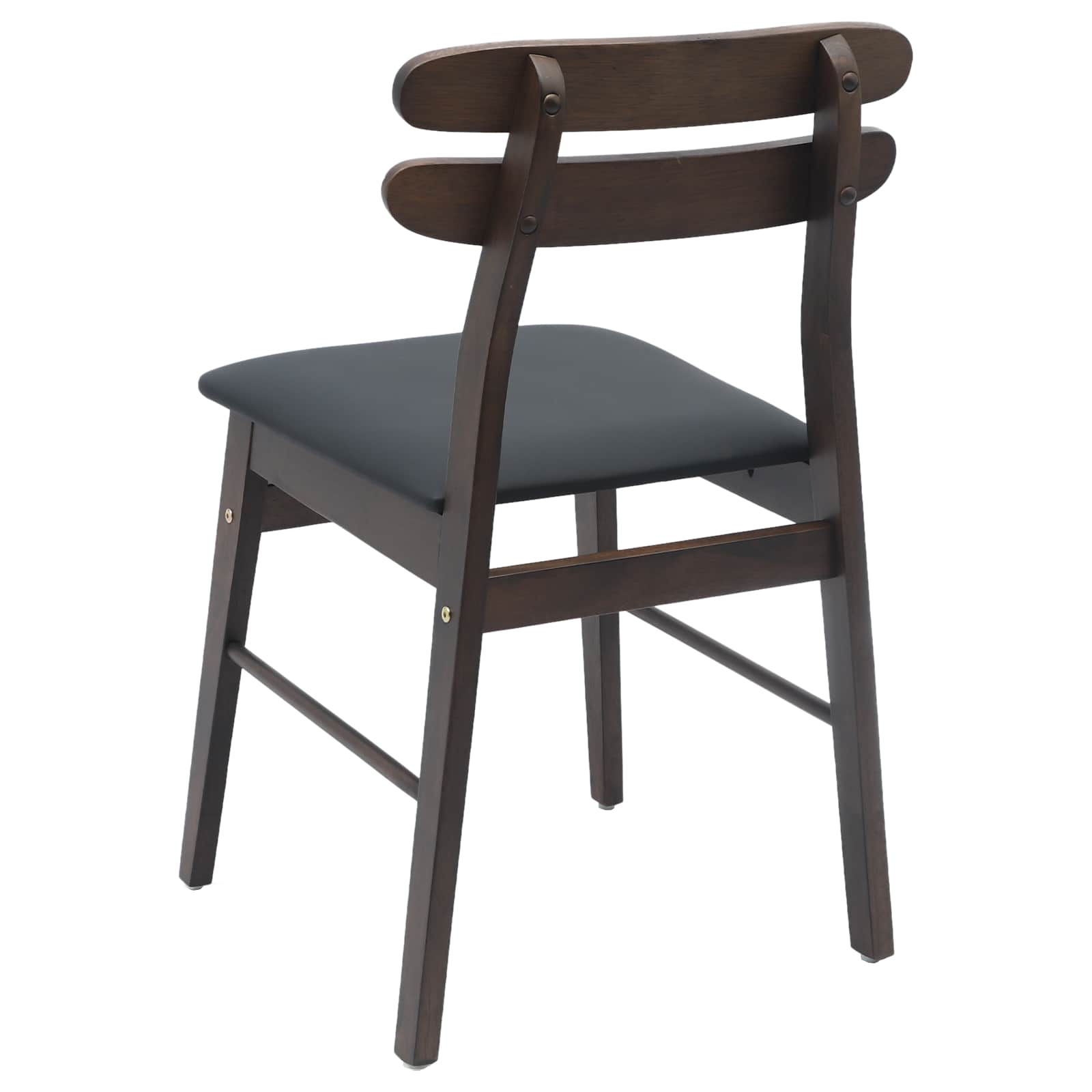 Chaise de salle à manger 2 pcs Marron clair et noir - XIOS