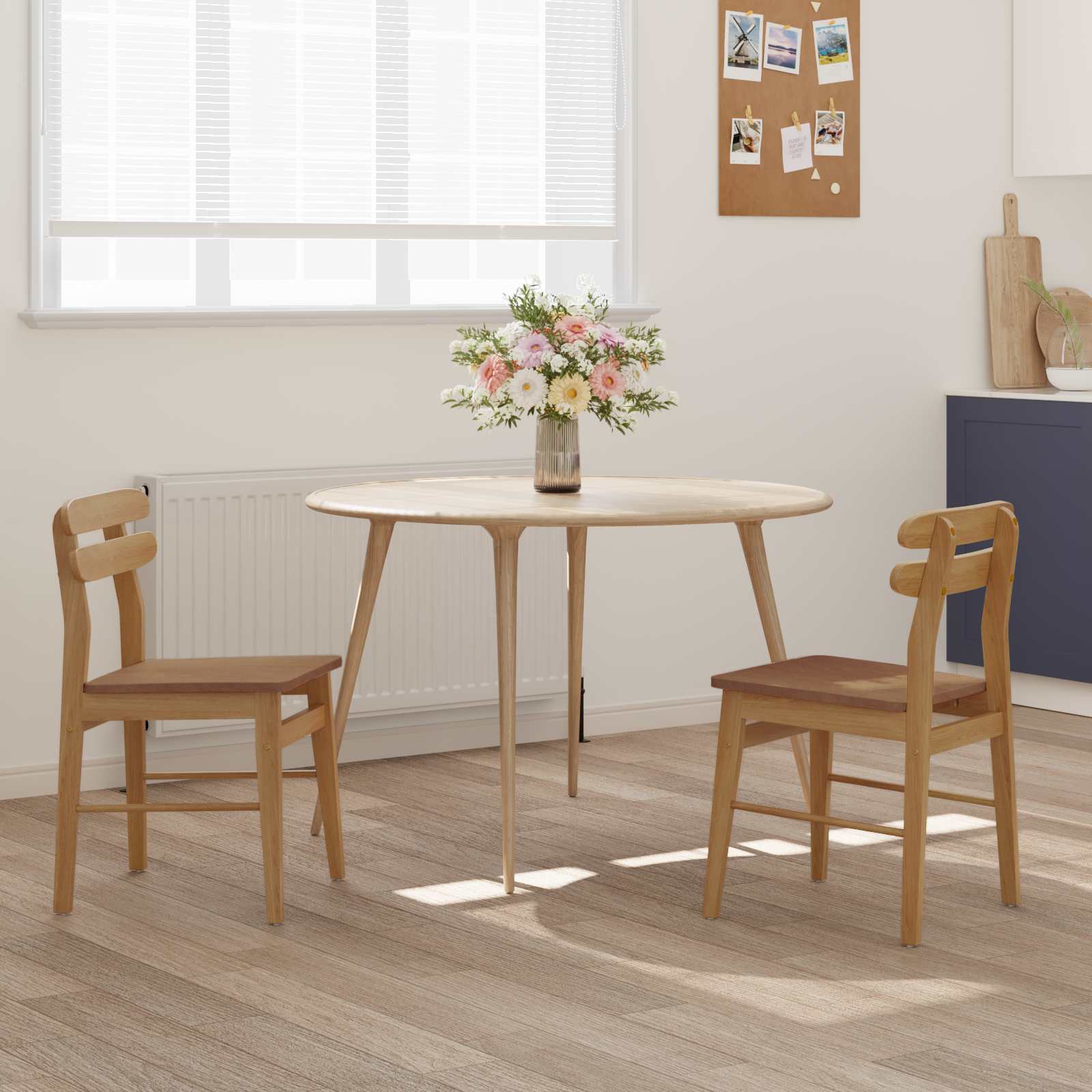 Chaise de salle à manger 2 pcs Naturel - XIOS