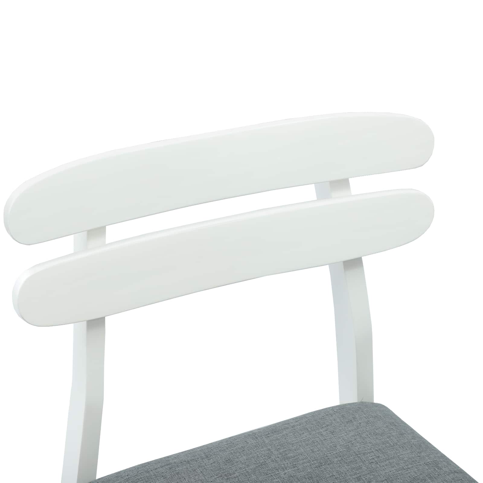 Chaise de salle à manger 2 pcs Blanc et Gris - XIOS