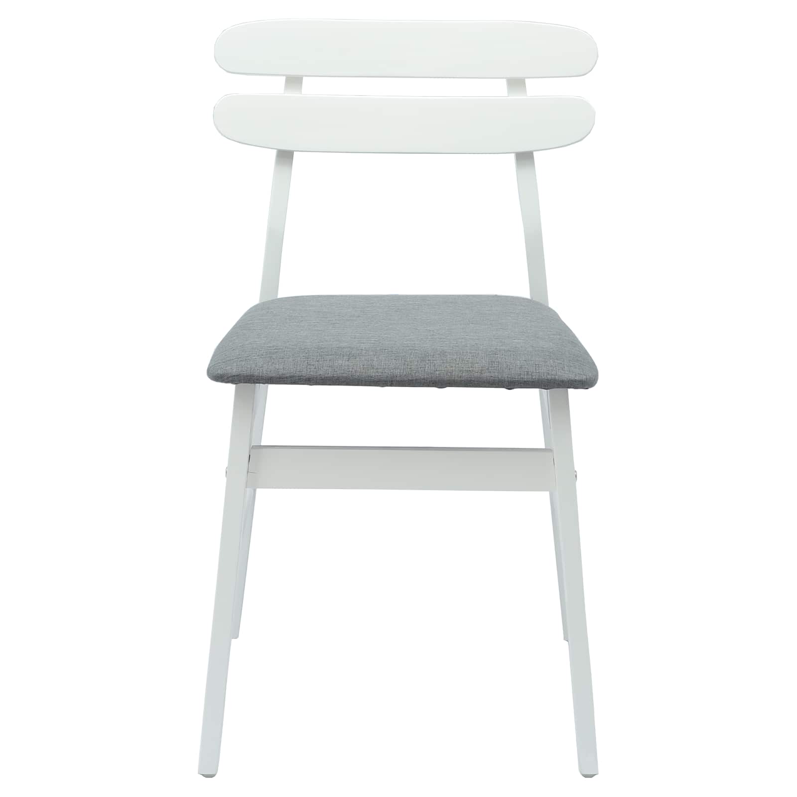 Chaise de salle à manger 2 pcs Blanc et Gris - XIOS