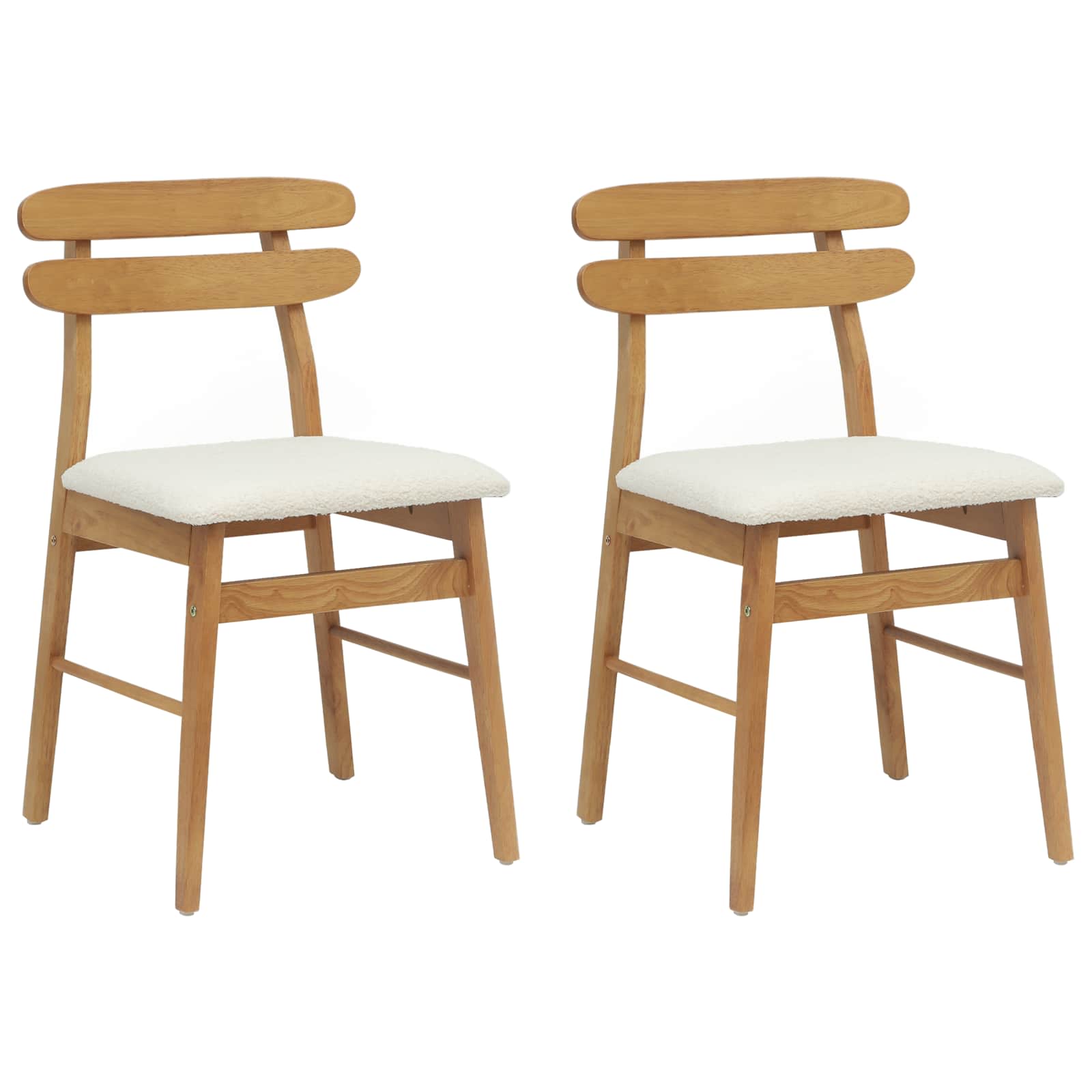 Chaise de salle à manger 2 pcs Naturel et clair - XIOS