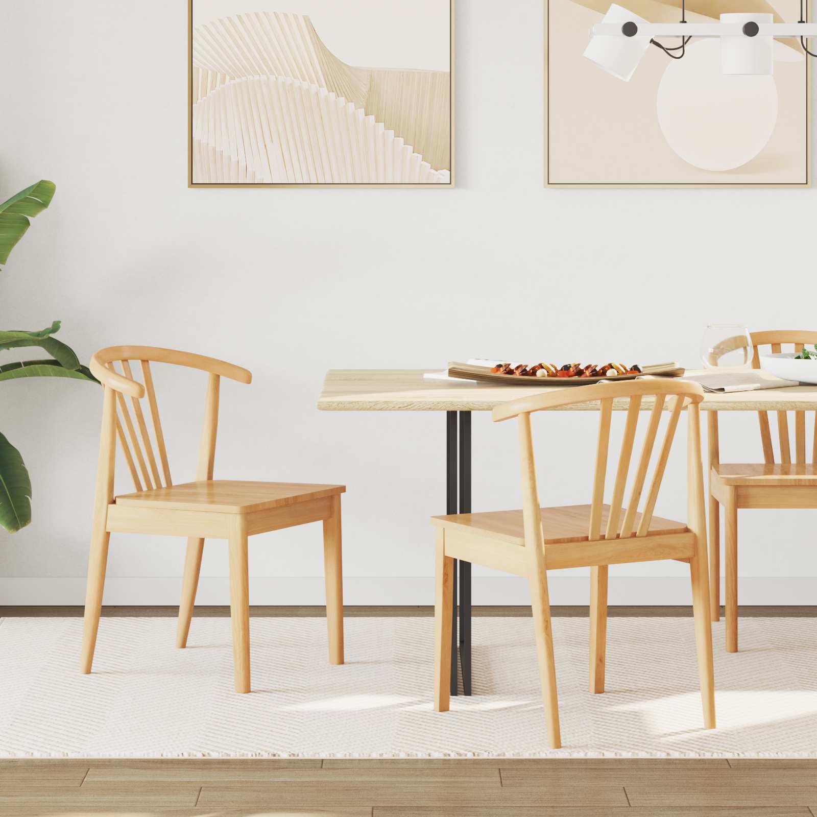 Chaise de salle à manger 2 pcs Naturel - XIOS