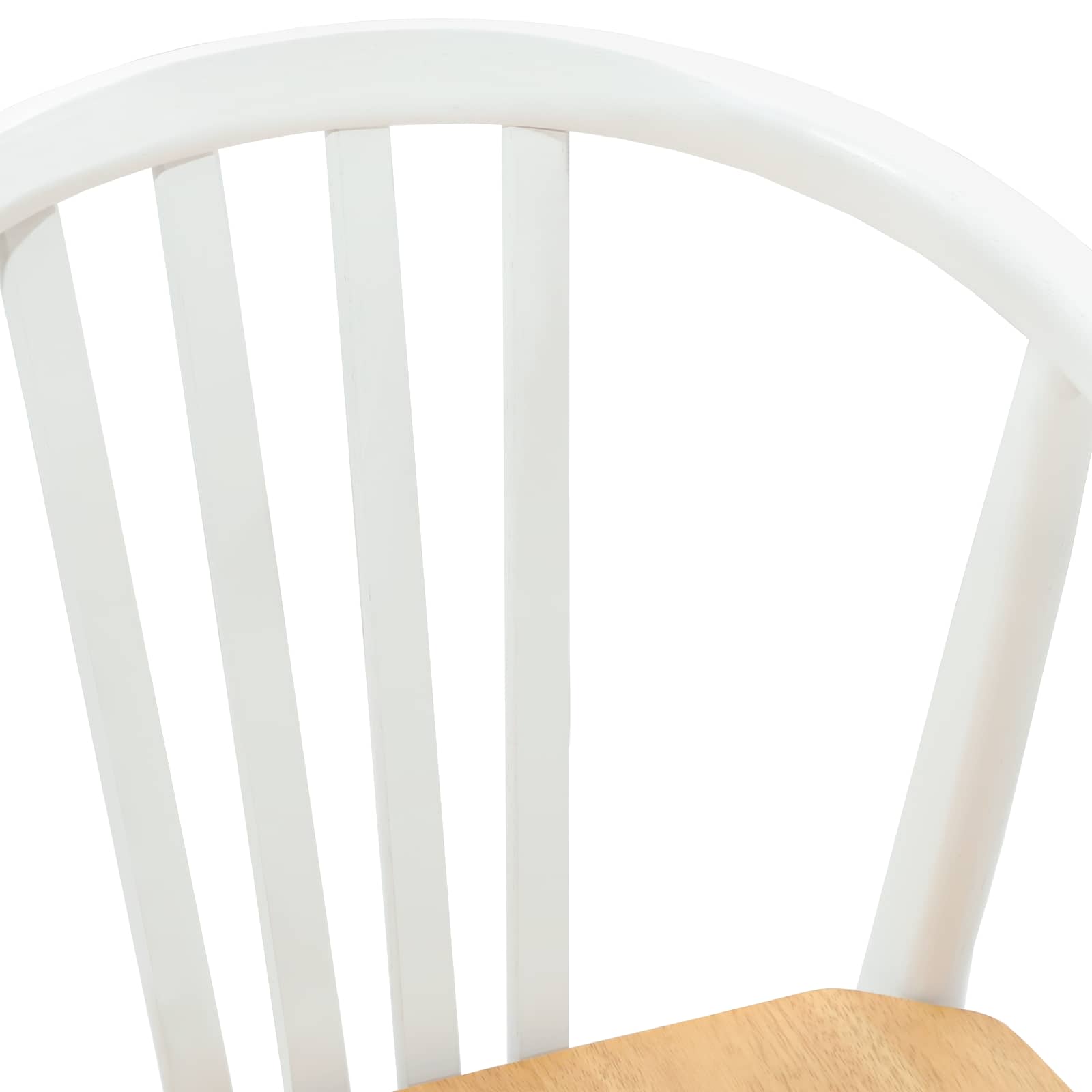 Chaise de salle à manger 2 pc Bois de caoutchouc massif