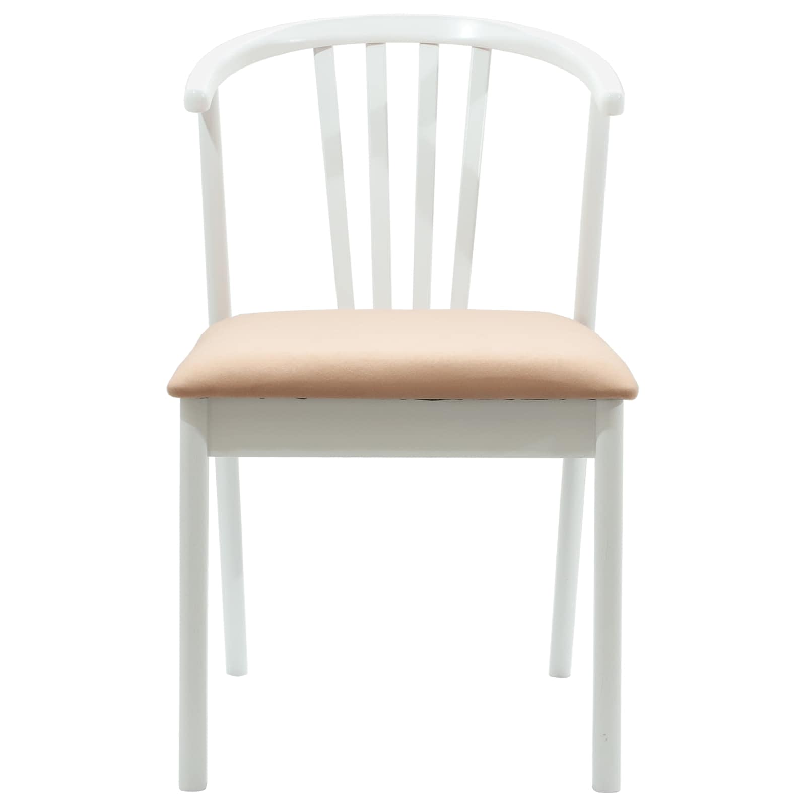 Chaise de salle à manger 2 pcs Blanc et marron - XIOS