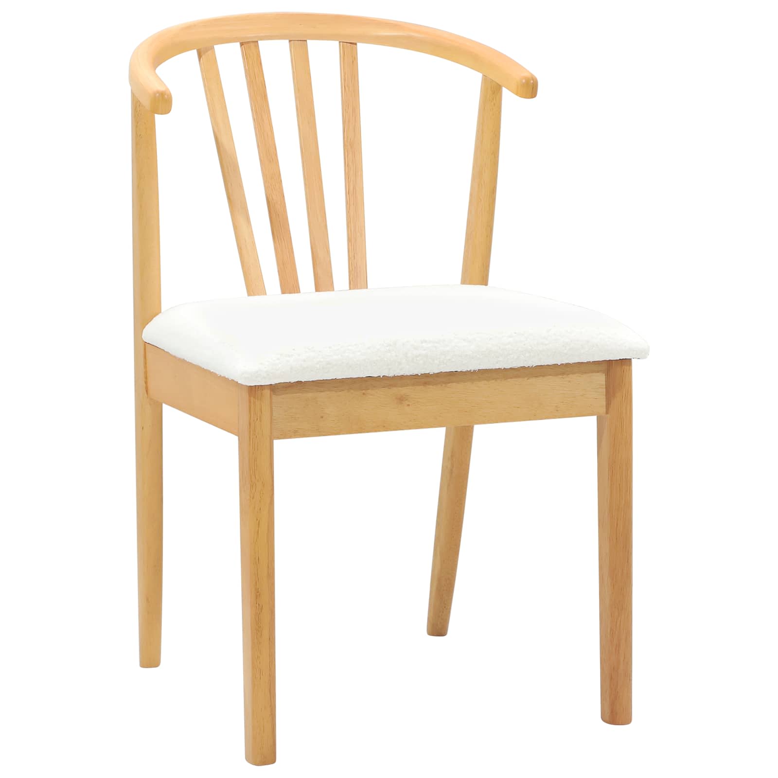 Chaise de salle à manger 2 pcs Naturel et Blanc - XIOS