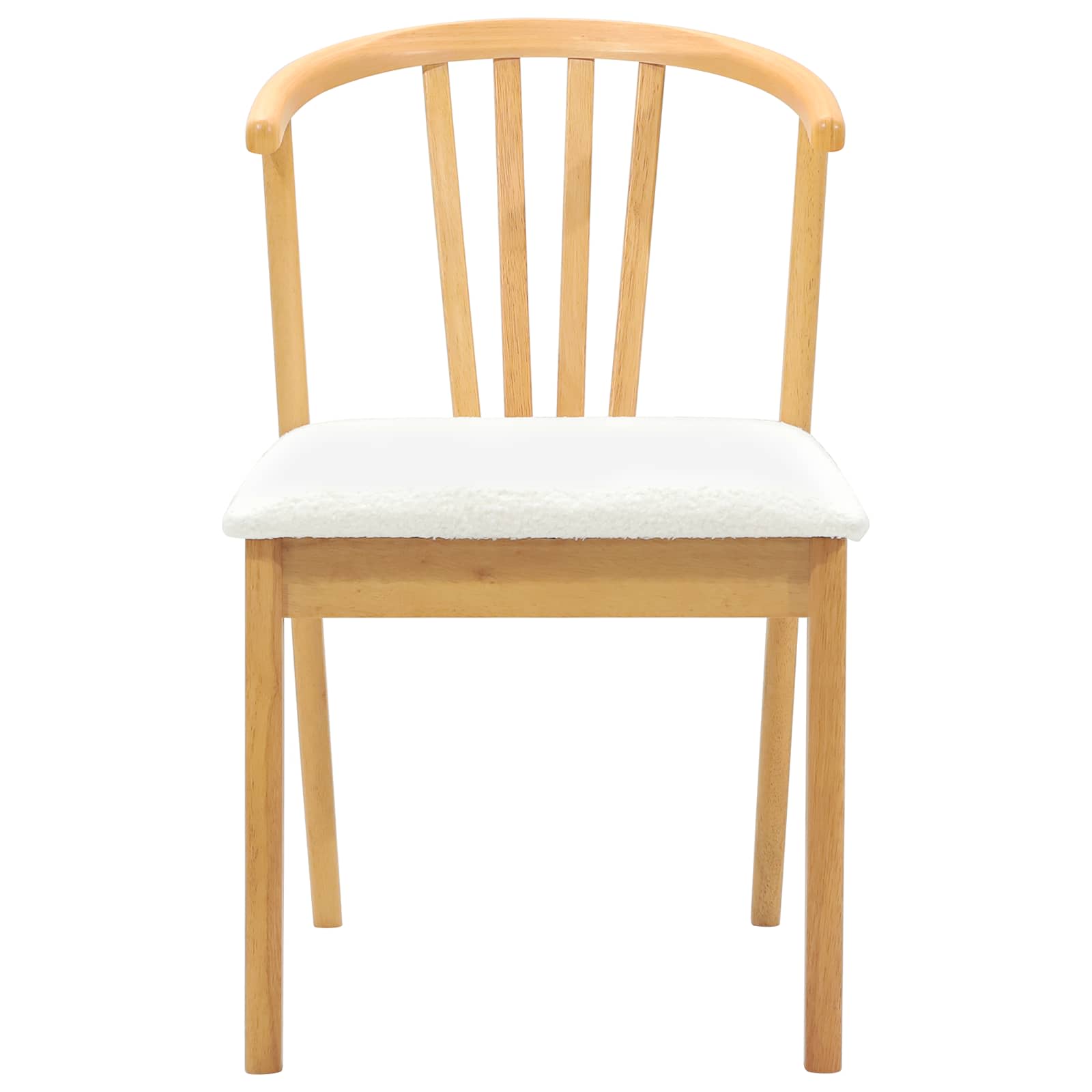 Chaise de salle à manger 2 pcs Naturel et Blanc - XIOS