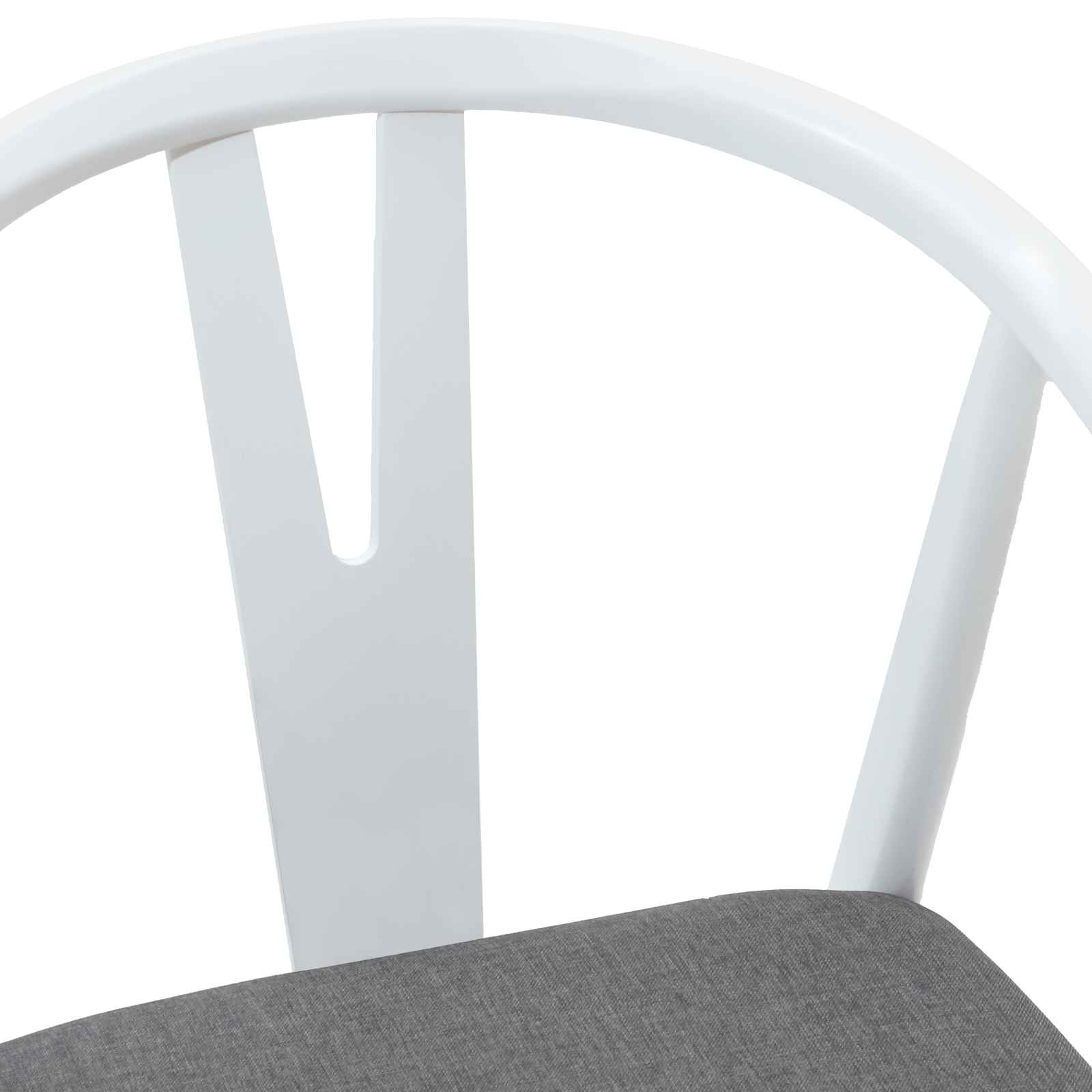 Chaise de salle à manger 2 pcs Blanc et Gris - XIOS