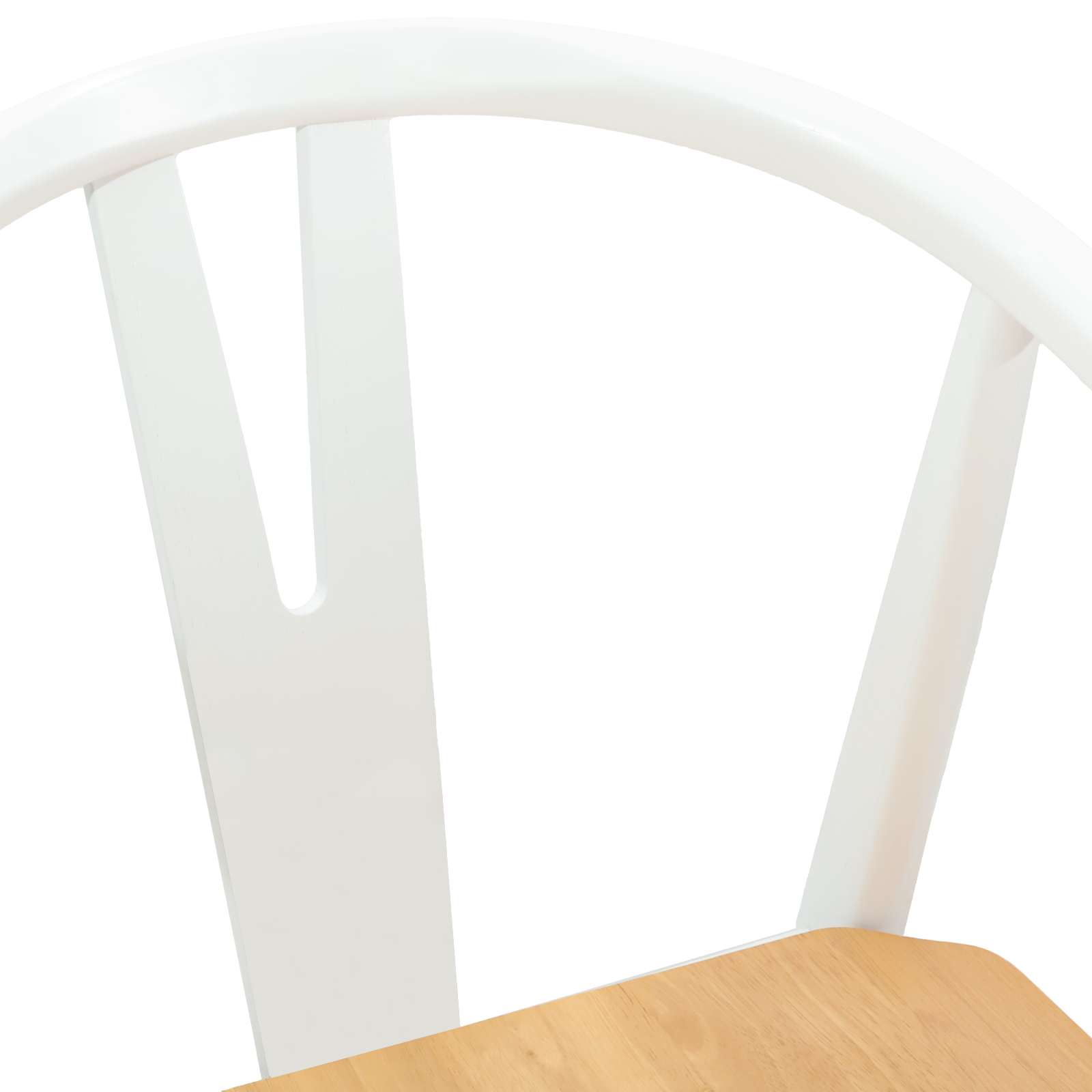 Chaise de salle à manger 2 pcs Blanc et Naturel - XIOS