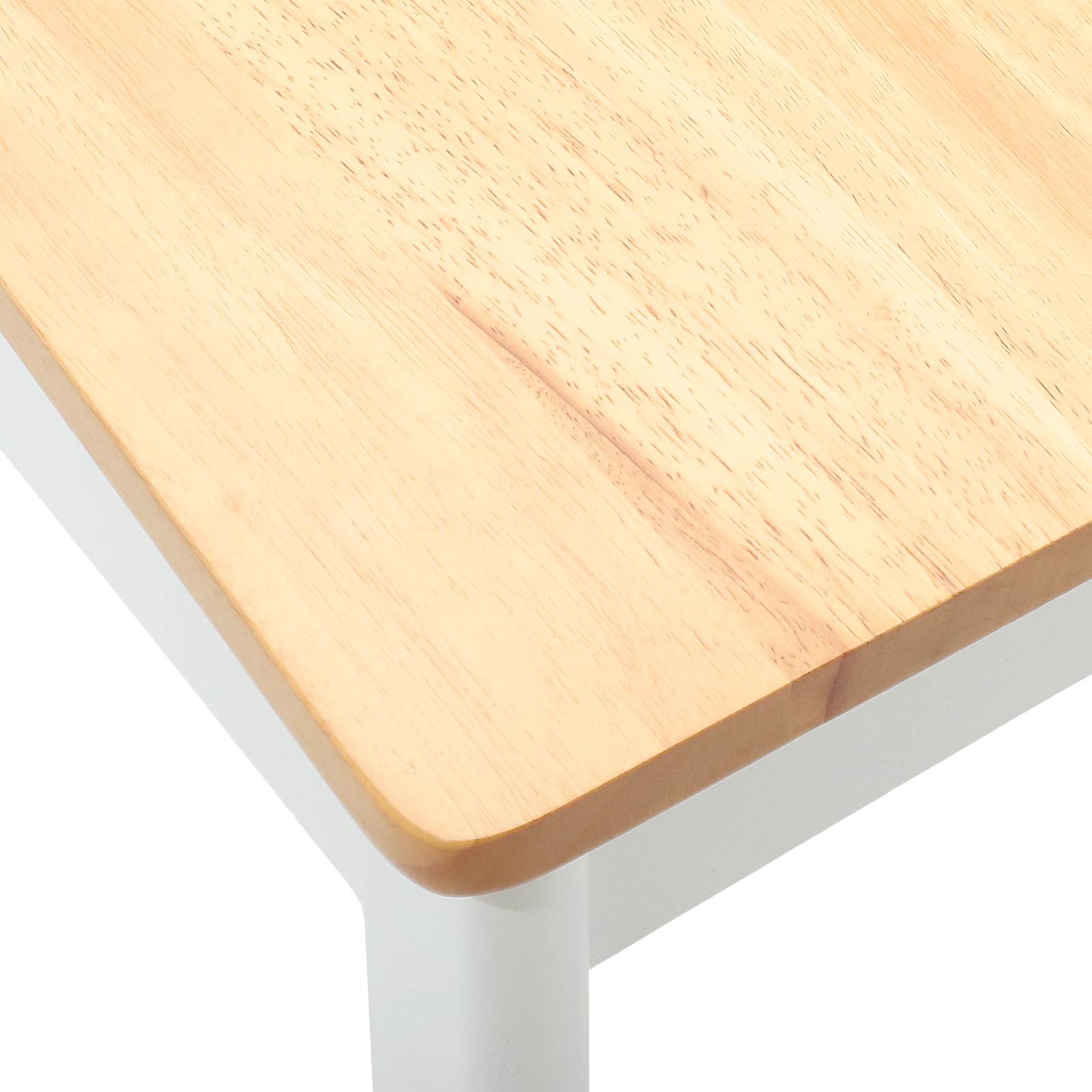 Chaise de salle à manger 2 pcs Blanc et Naturel - XIOS