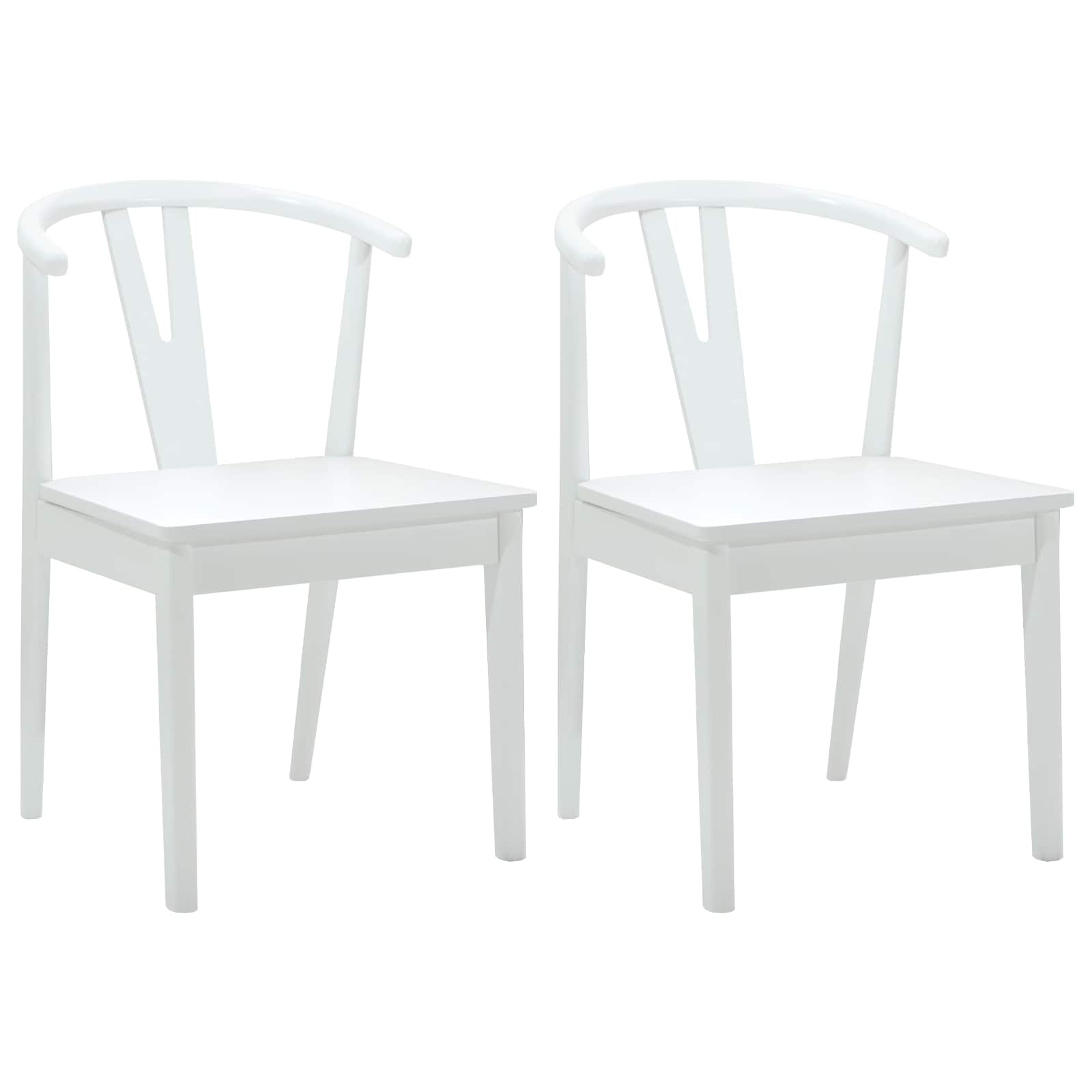 Chaise de salle à manger 2 pcs Blanc et Blanc - XIOS