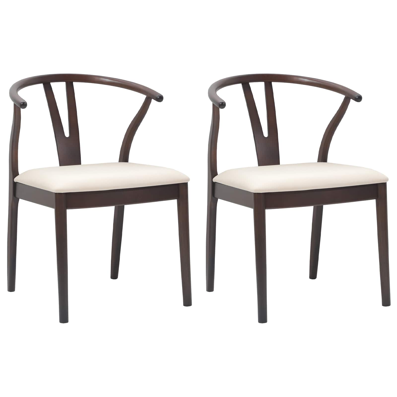 Chaise de salle à manger 2 pcs Marron clair et clair - XIOS