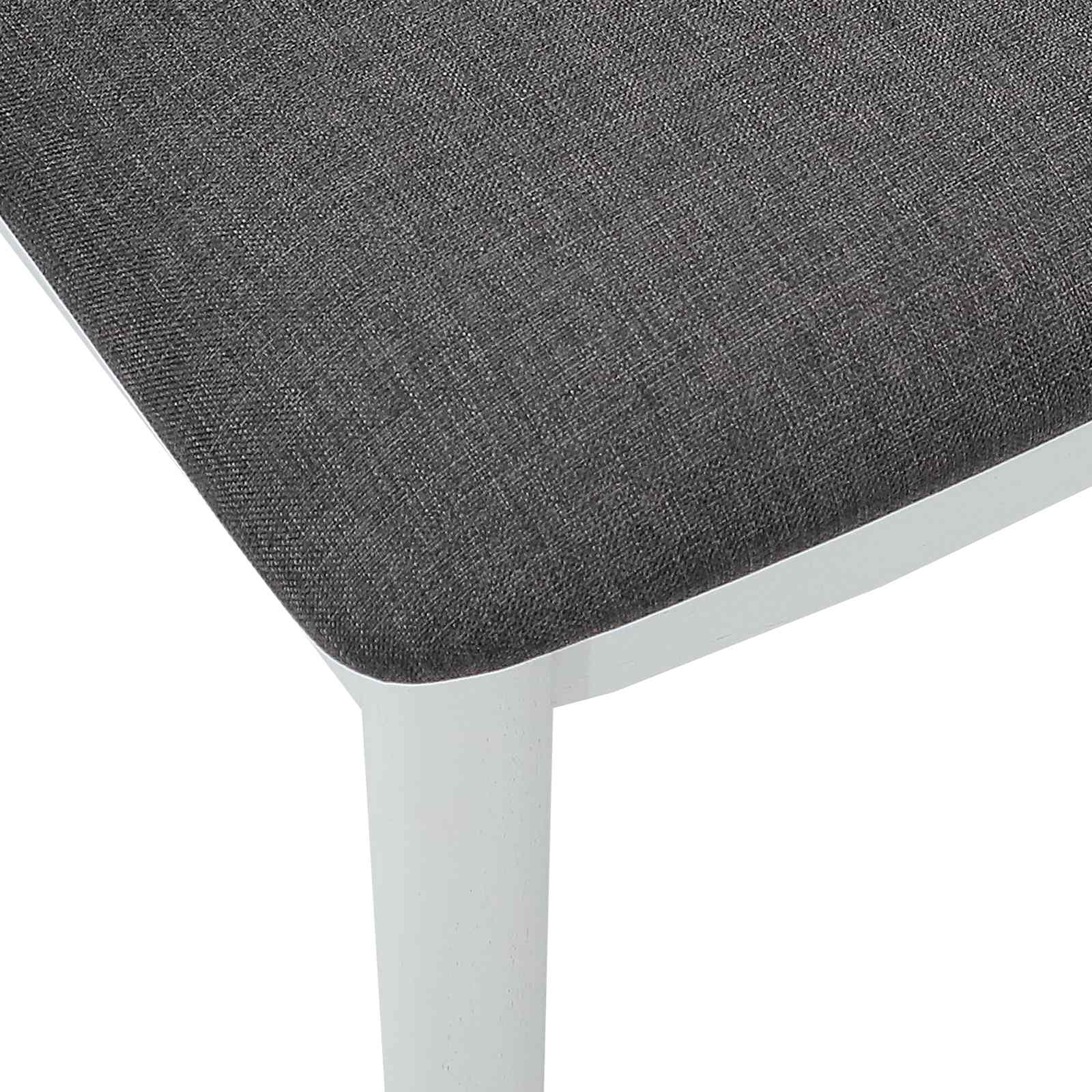 Chaise de salle à manger 2 pcs Blanc et Gris - XIOS