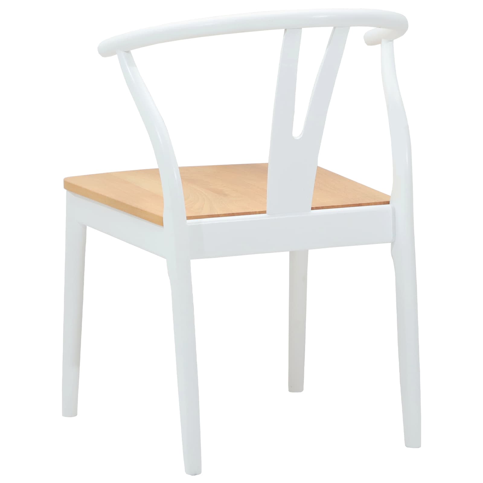 Chaise de salle à manger 2 pcs Blanc et Naturel - XIOS