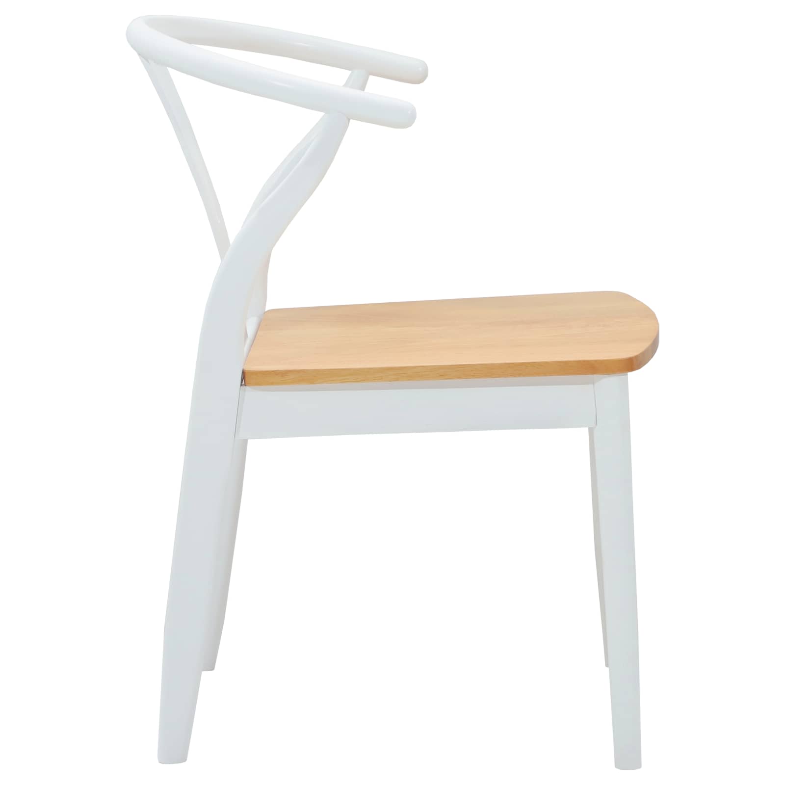 Chaise de salle à manger 2 pcs Blanc et Naturel - XIOS