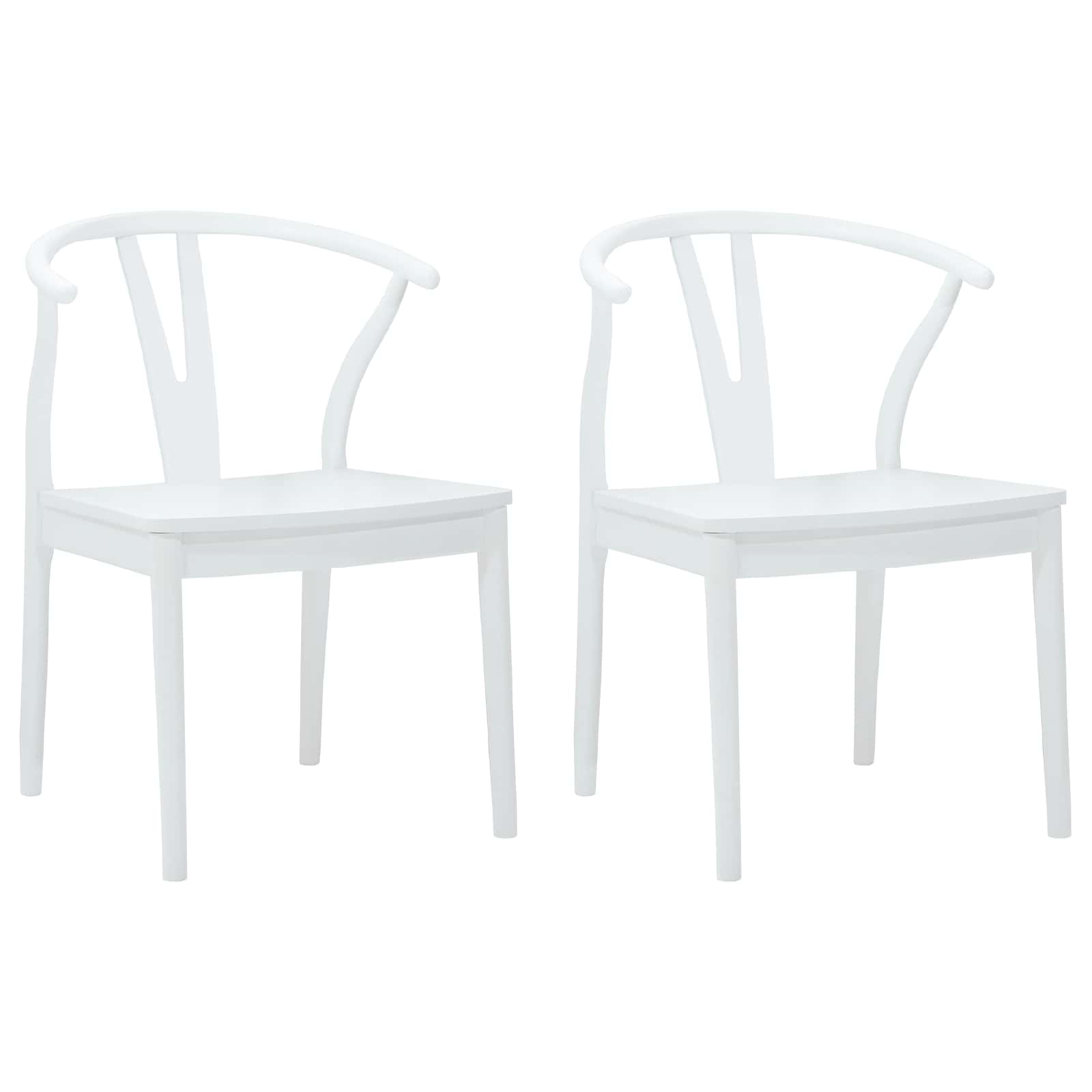 Chaise de salle à manger 2 pcs Blanc et Blanc - XIOS