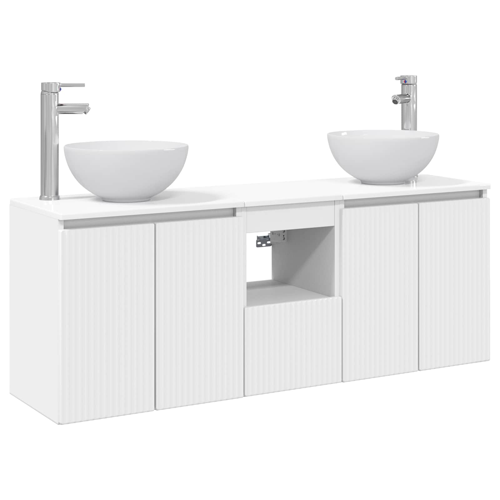 Ensemble d'armoire de salle de bain 3 pc Blanc