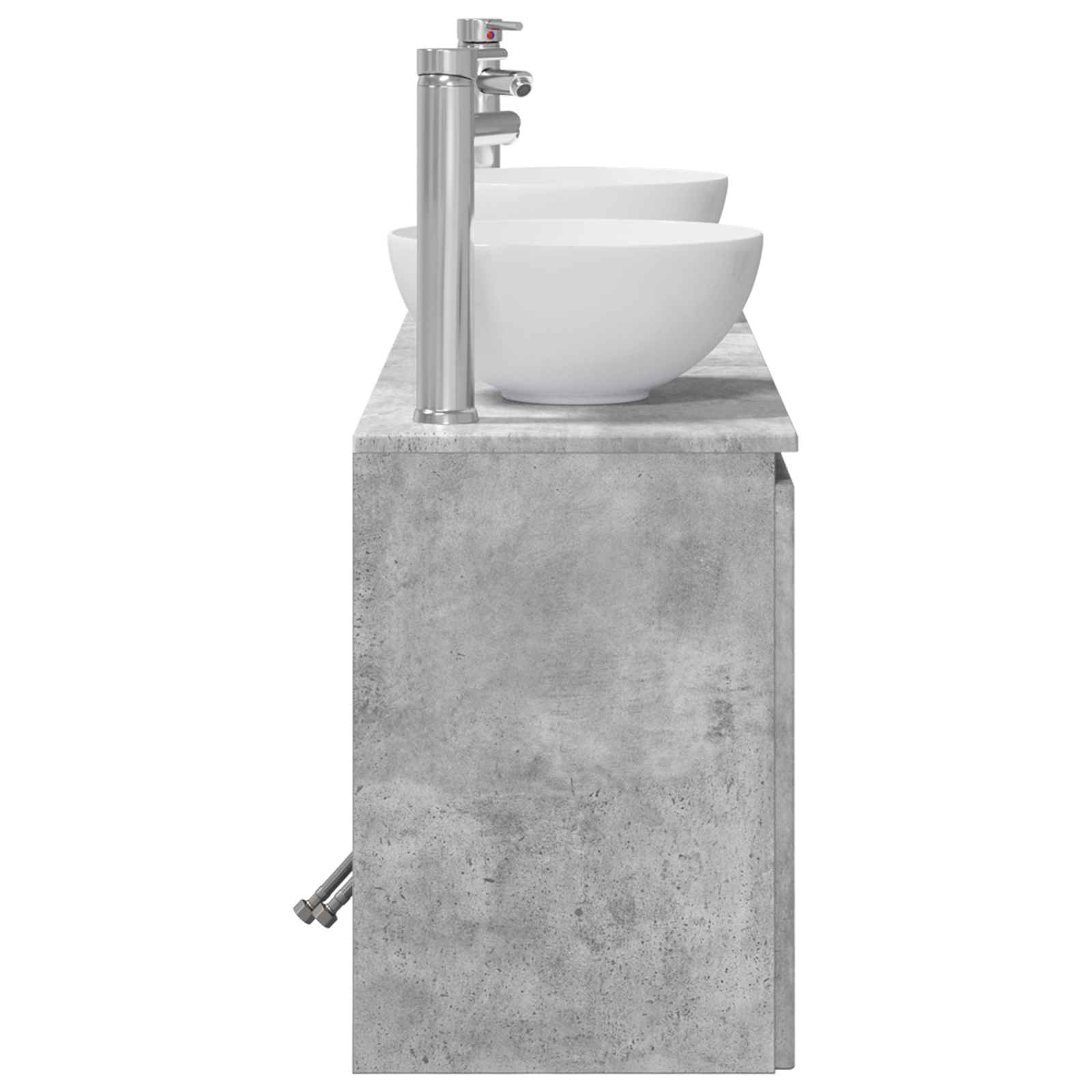 Ensemble d'armoire de salle de bain 3 pc Gris béton