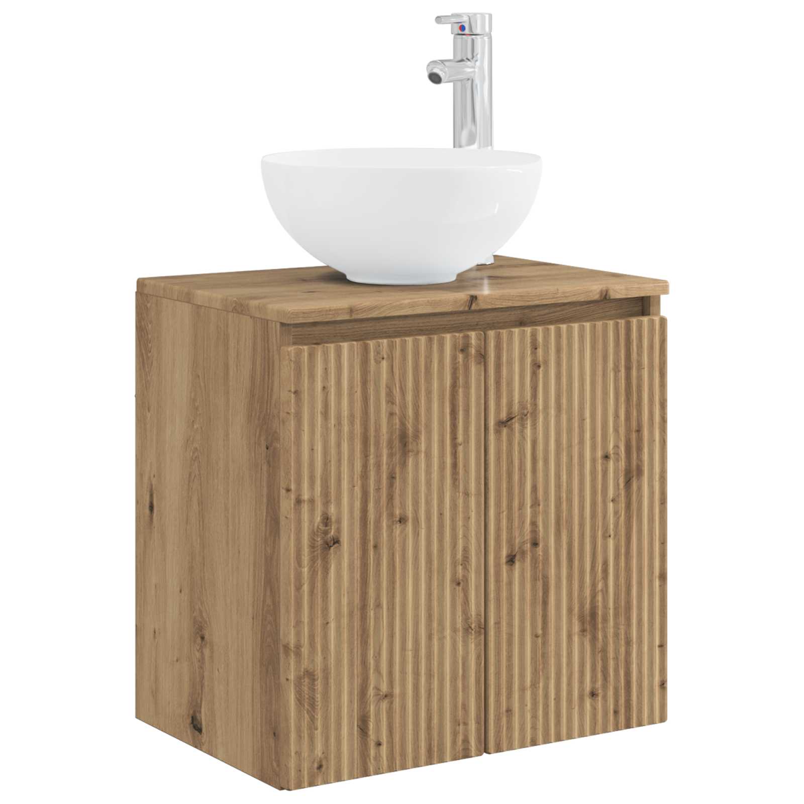 Ensemble d'armoire de salle de bain 3 pc Chêne artisanal