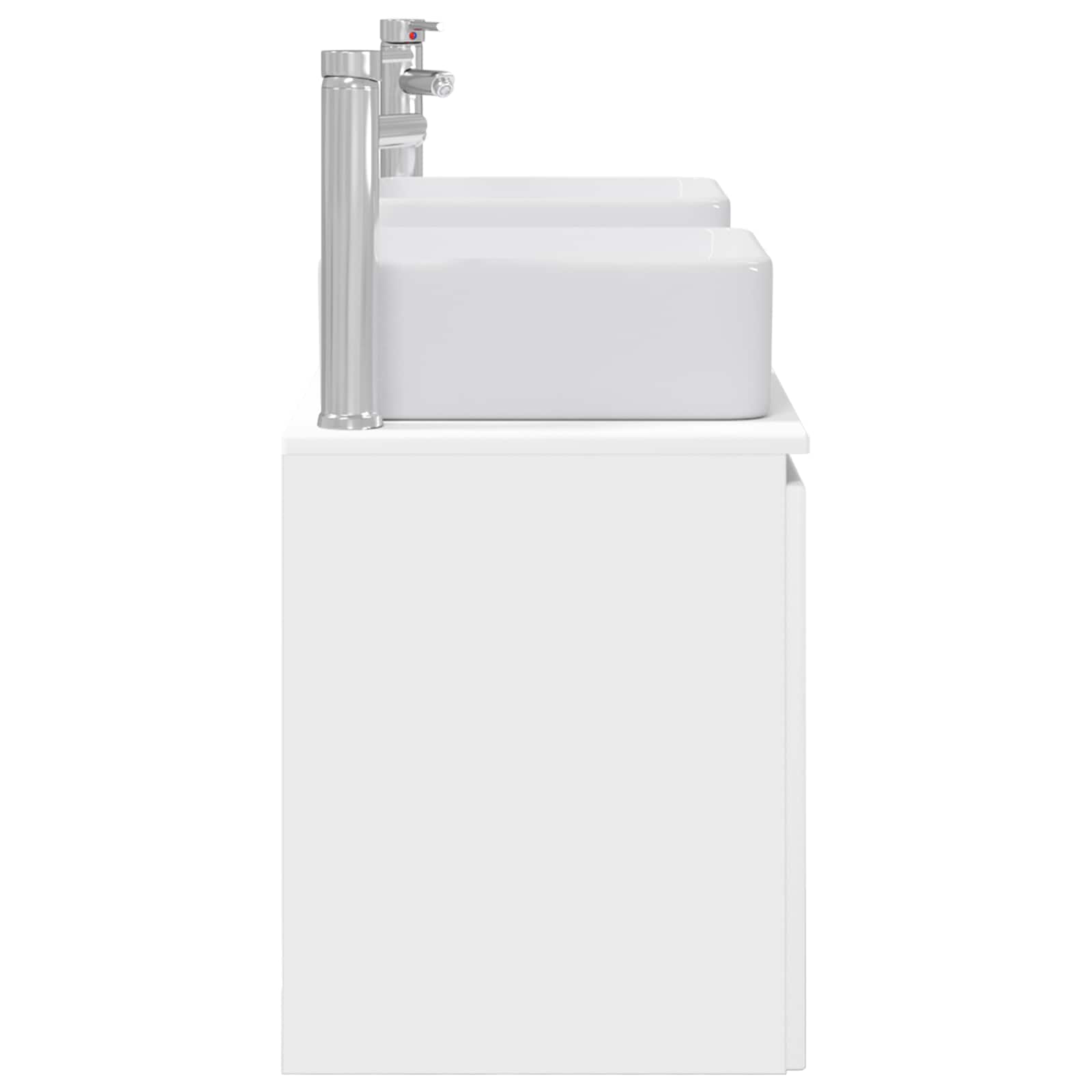 Ensemble d'armoire de salle de bain 3 pc Blanc