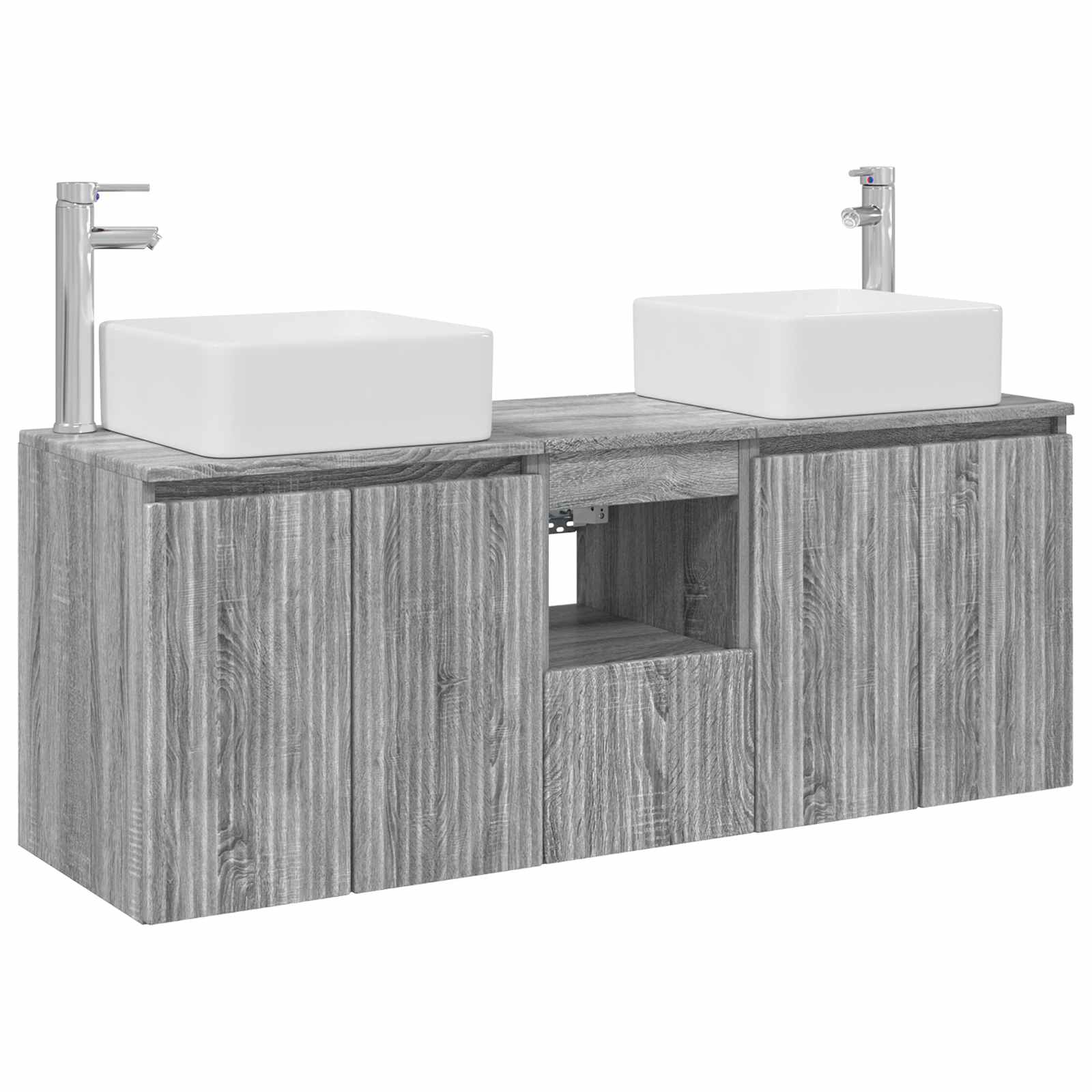 Ensemble d'armoire de salle de bain 3 pc Sonoma gris