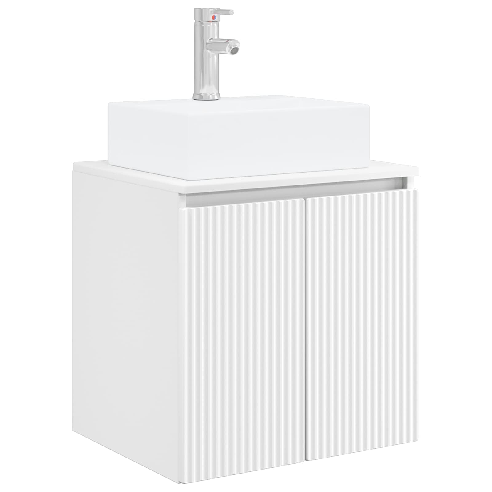 Ensemble d'armoire de salle de bain 3 pc Blanc