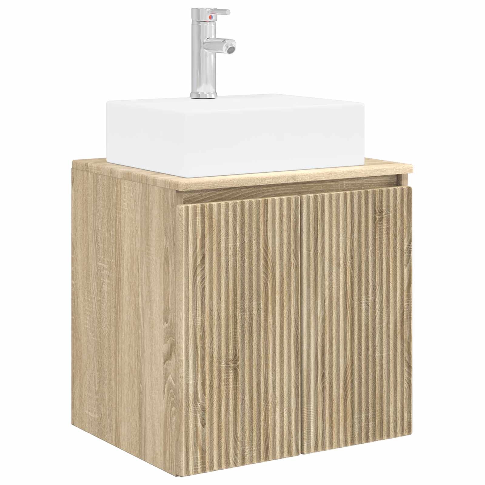 Ensemble d'armoire de salle de bain 3 pc Chêne Sonoma