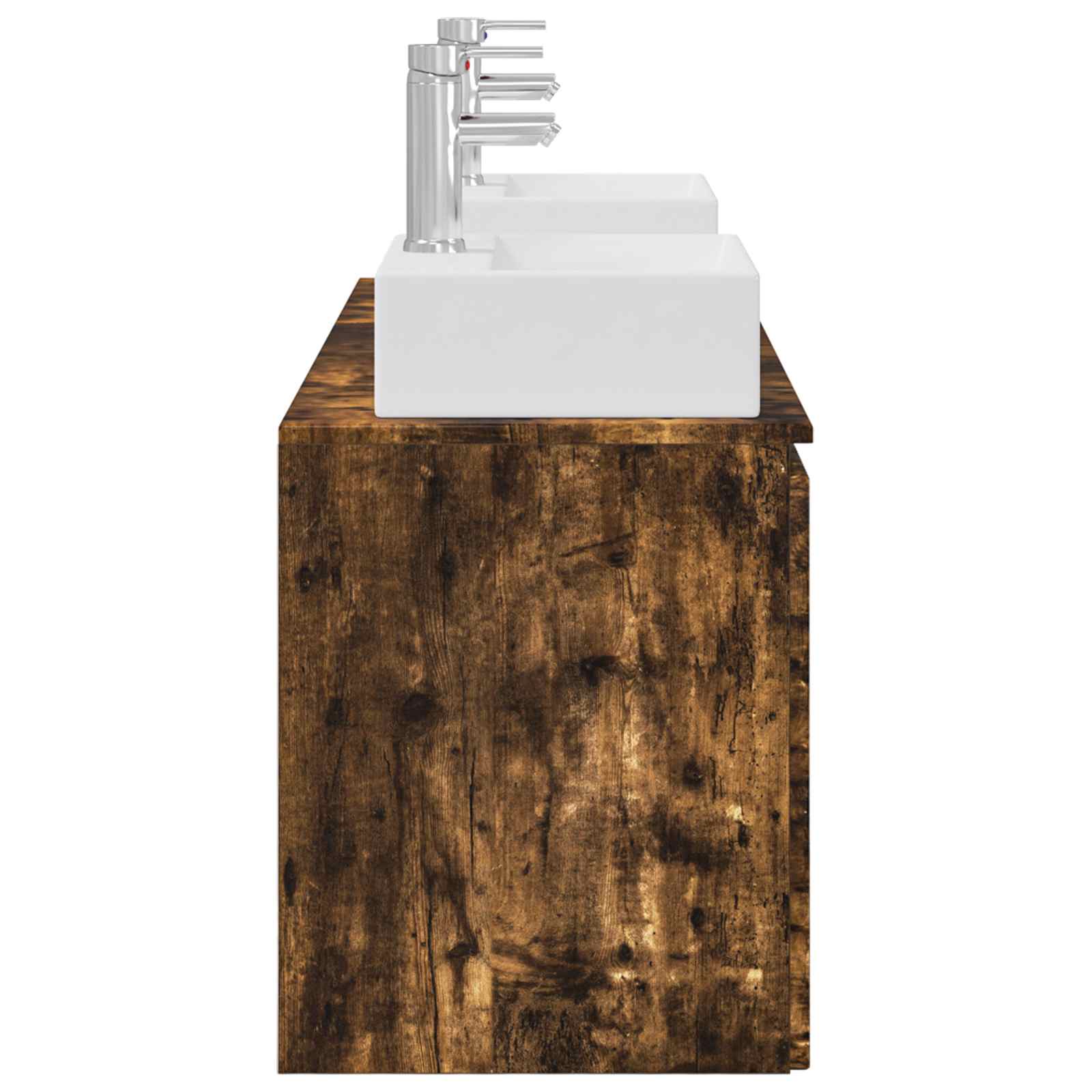 Ensemble d'armoire de salle de bain 3 pc Chêne fumé