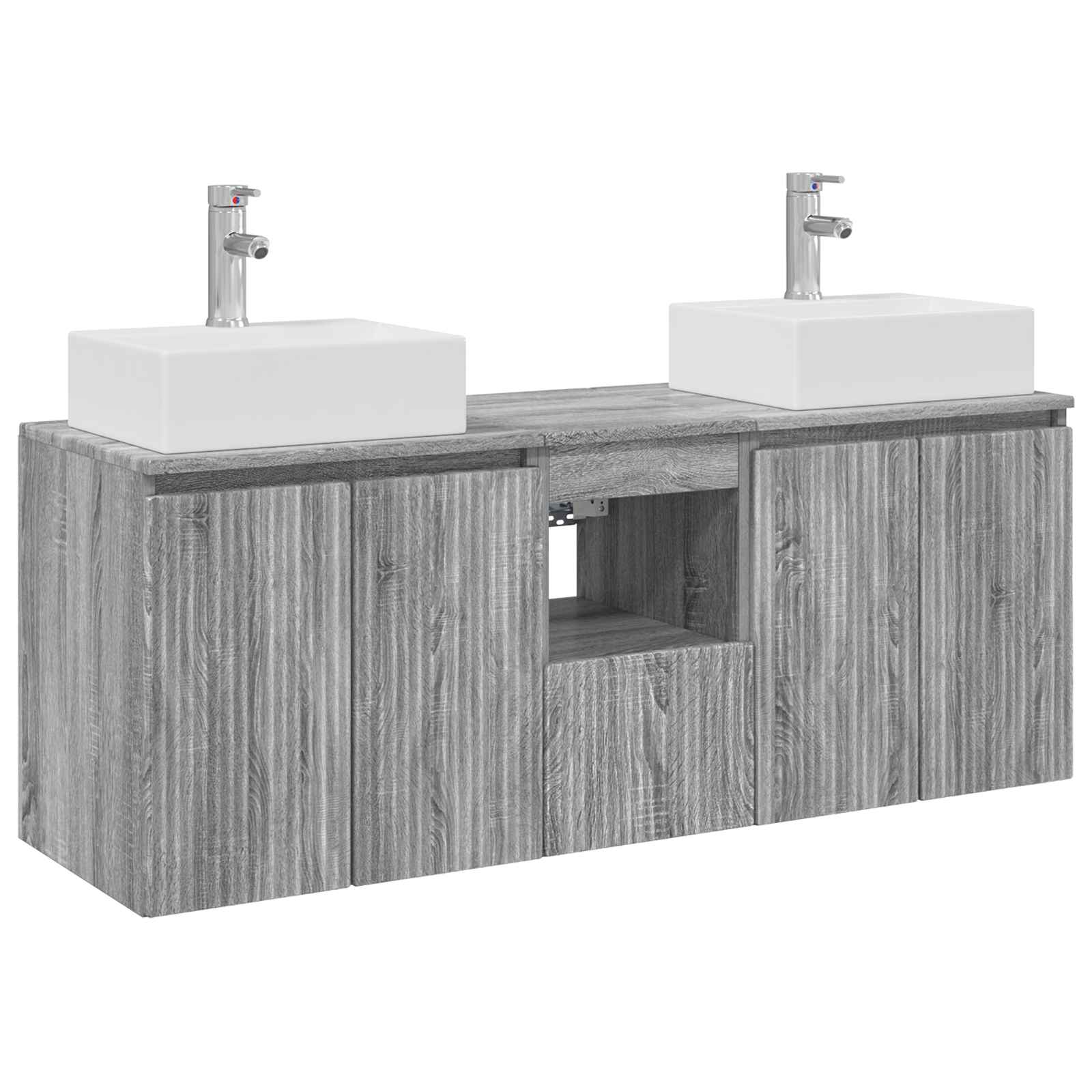 Ensemble d'armoire de salle de bain 3 pc Sonoma gris