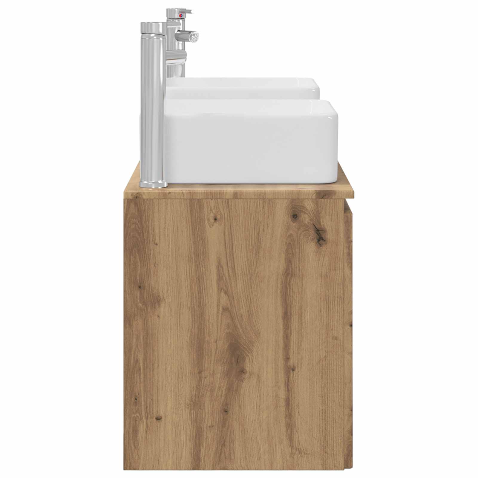 Ensemble d'armoire de salle de bain 3 pc Chêne artisanal