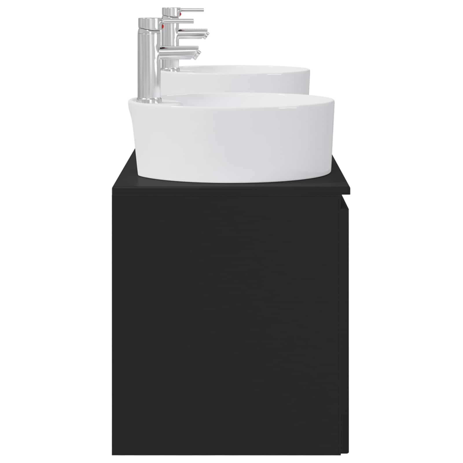 Ensemble d'armoire de salle de bain 3 pc Noir