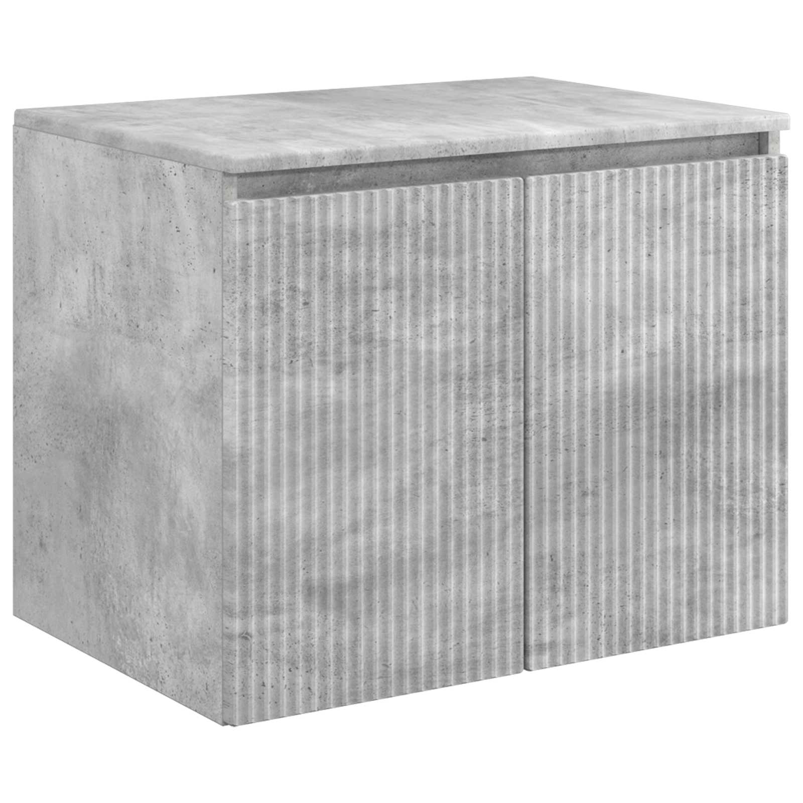 Ensemble d'armoire de salle de bain 3 pc Gris béton