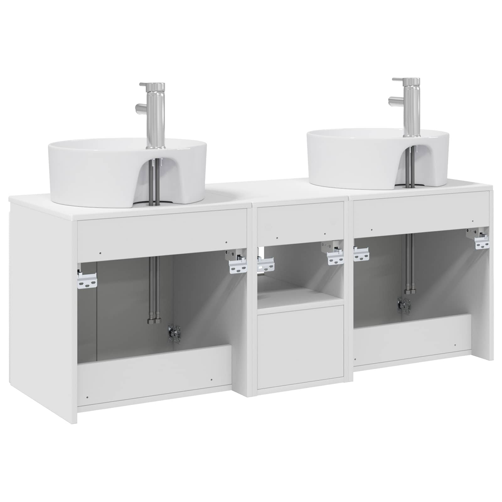 Ensemble d'armoire de salle de bain 3 pc Blanc