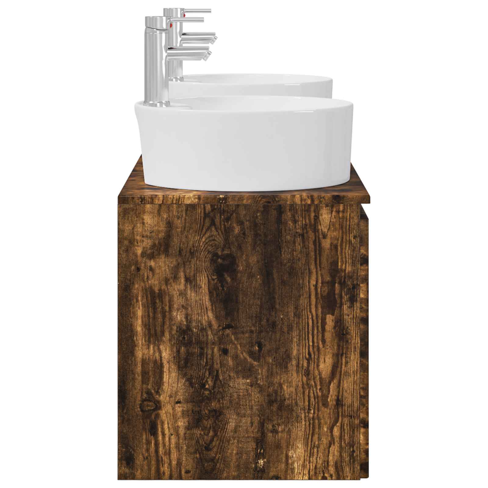 Ensemble d'armoire de salle de bain 3 pc Chêne fumé