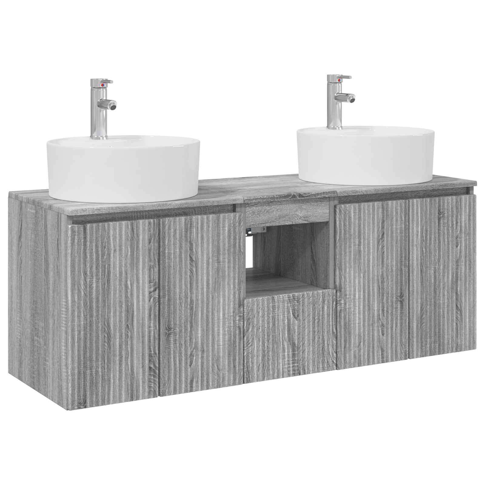 Ensemble d'armoire de salle de bain 3 pc Sonoma gris