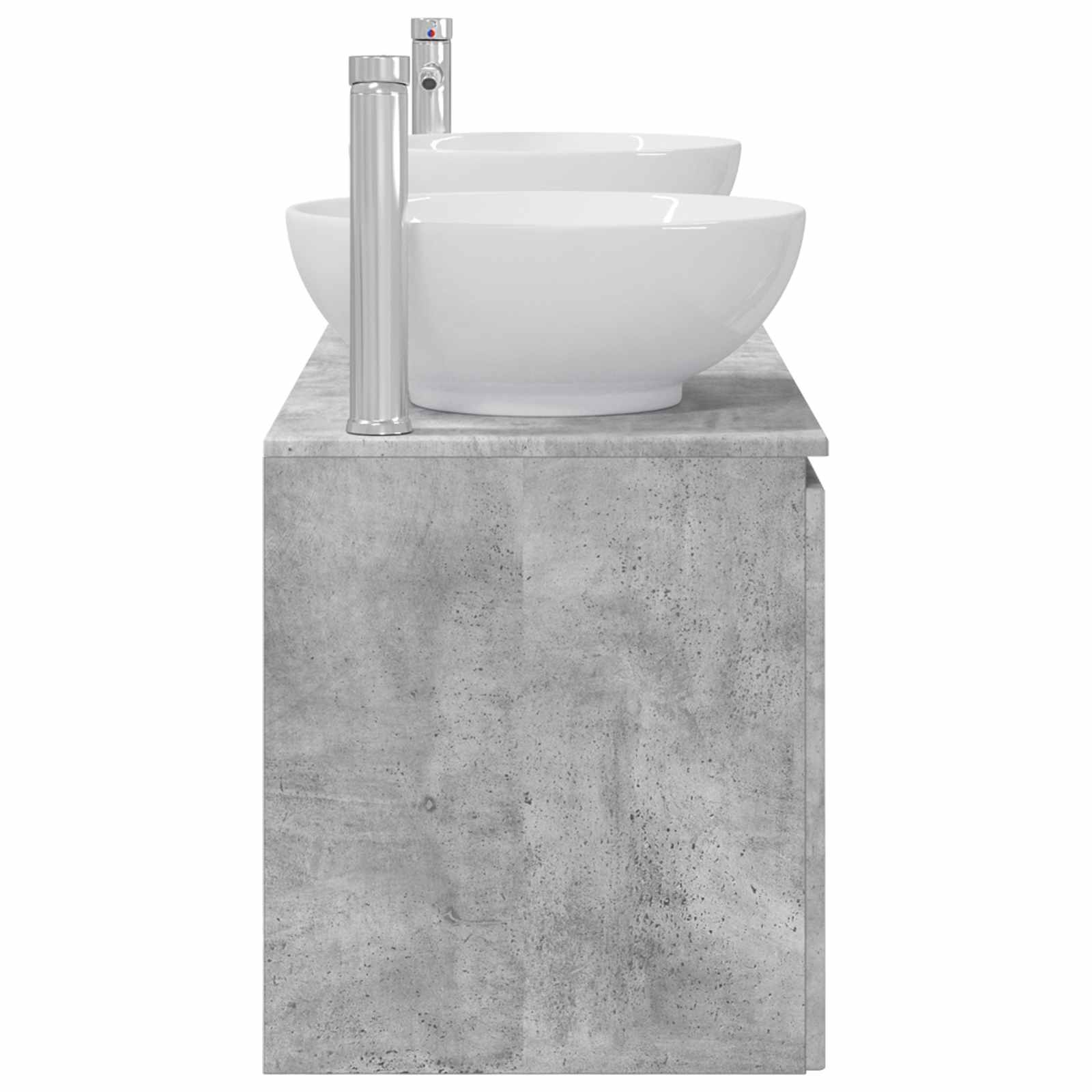 Ensemble d'armoire de salle de bain 3 pc Gris béton