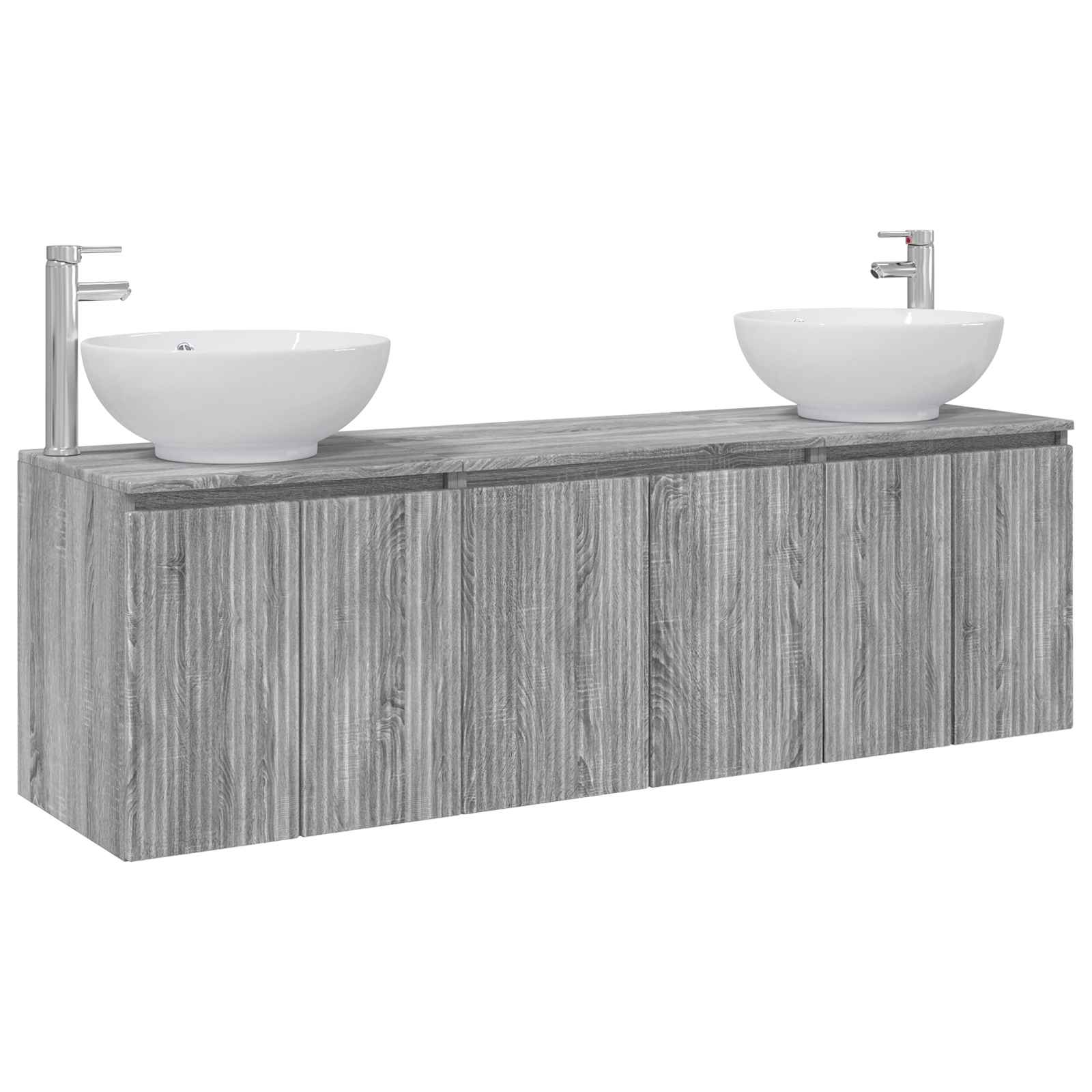 Ensemble d'armoire de salle de bain 3 pc Sonoma gris