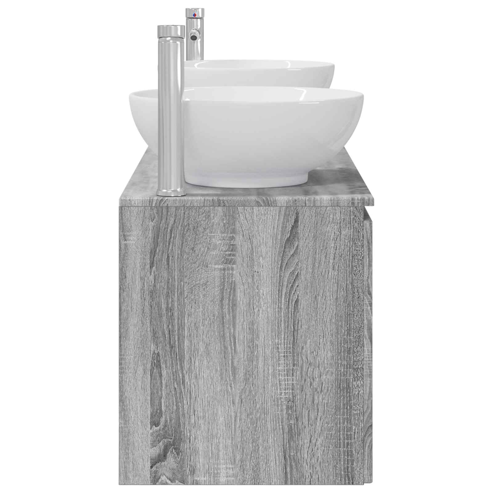 Ensemble d'armoire de salle de bain 3 pc Sonoma gris