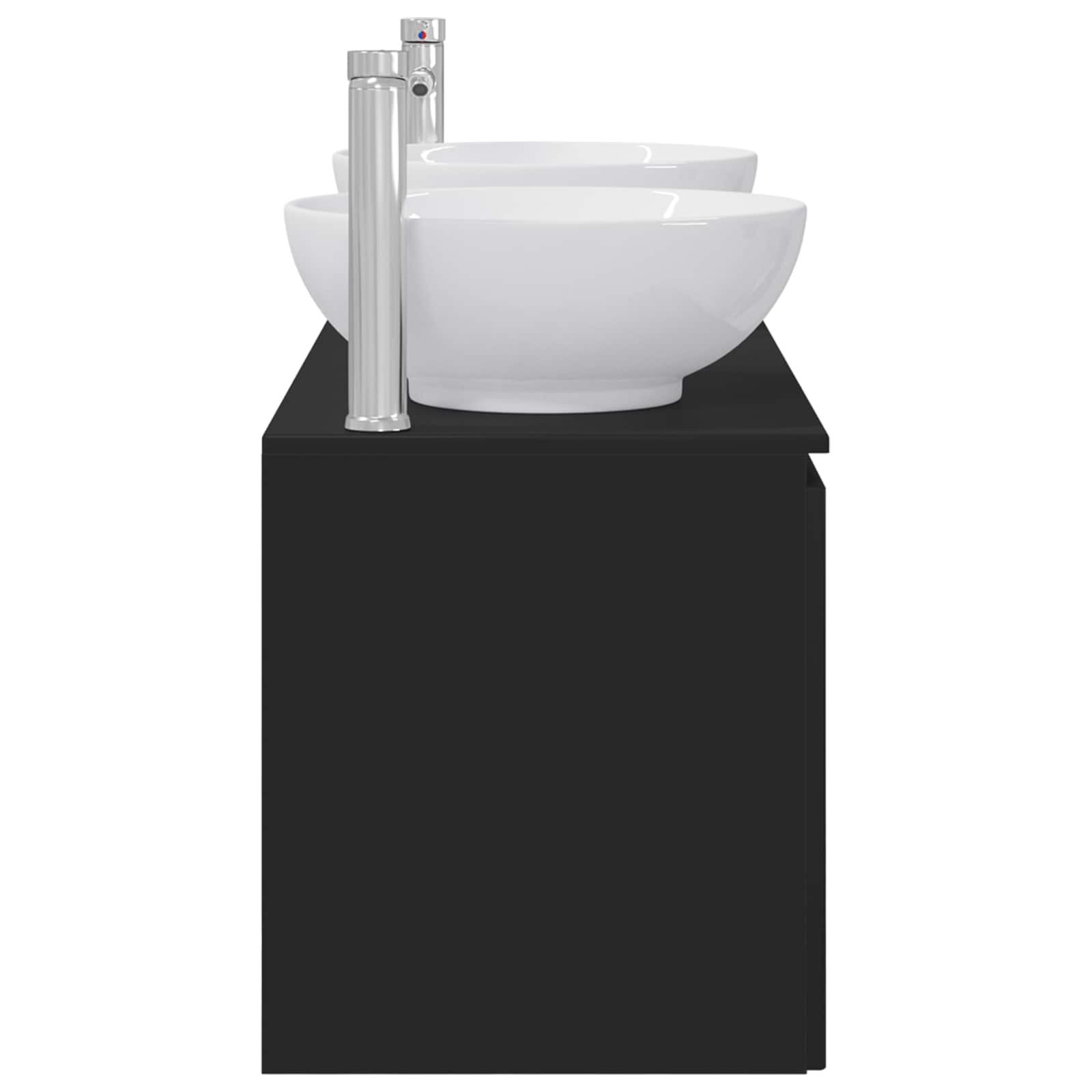 Ensemble d'armoire de salle de bain 3 pc Noir