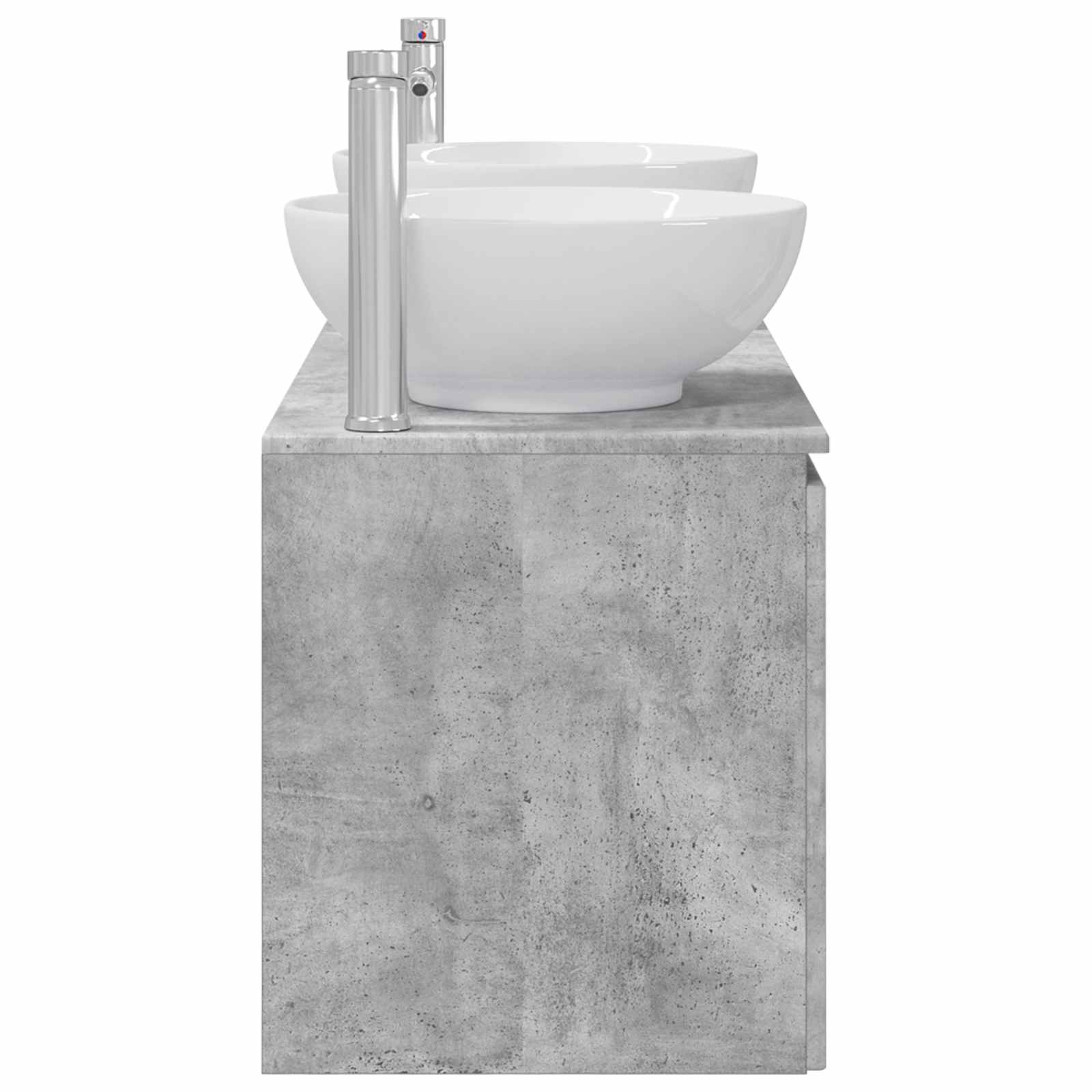 Ensemble d'armoire de salle de bain 3 pc Gris béton