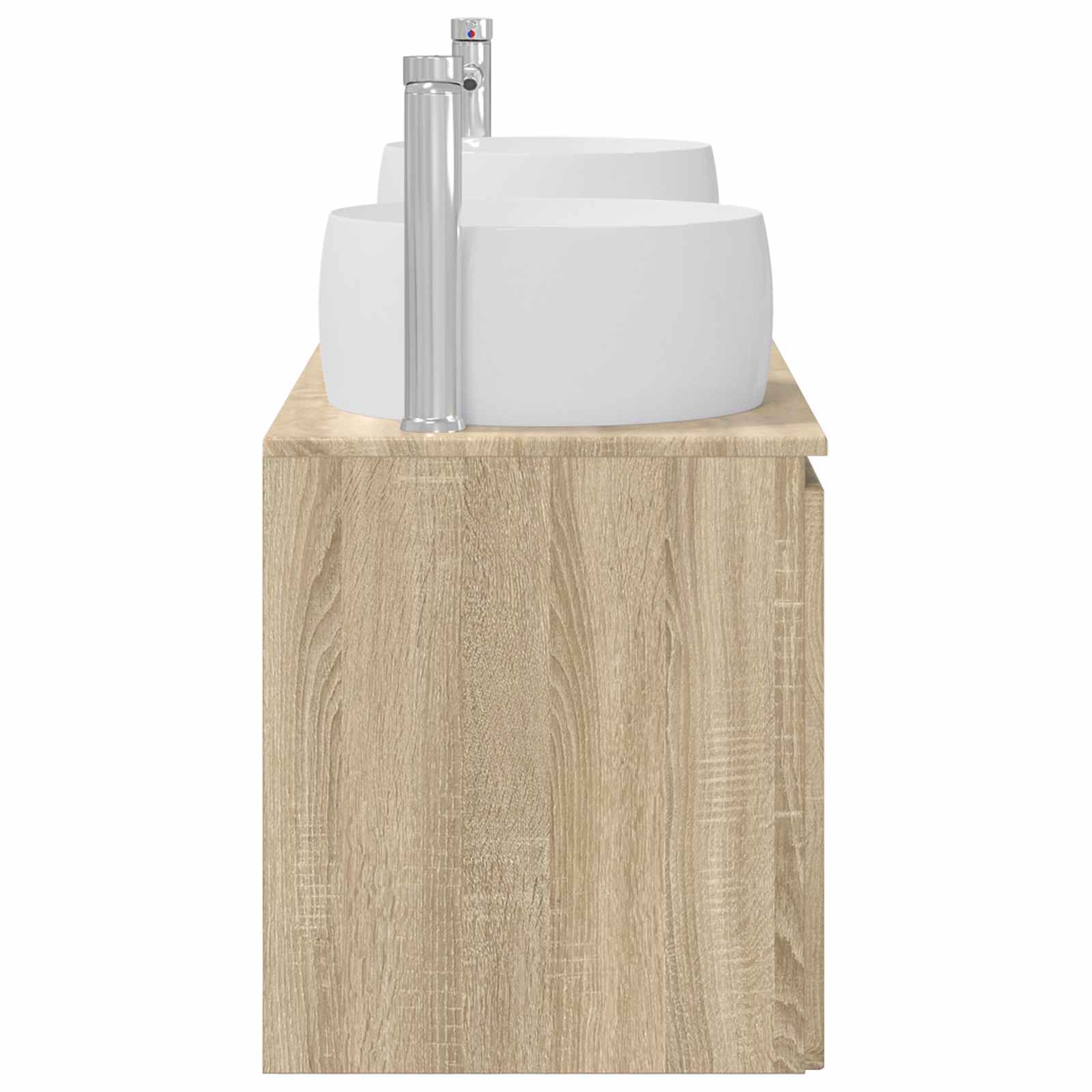 Ensemble d'armoire de salle de bain 3 pc Chêne Sonoma