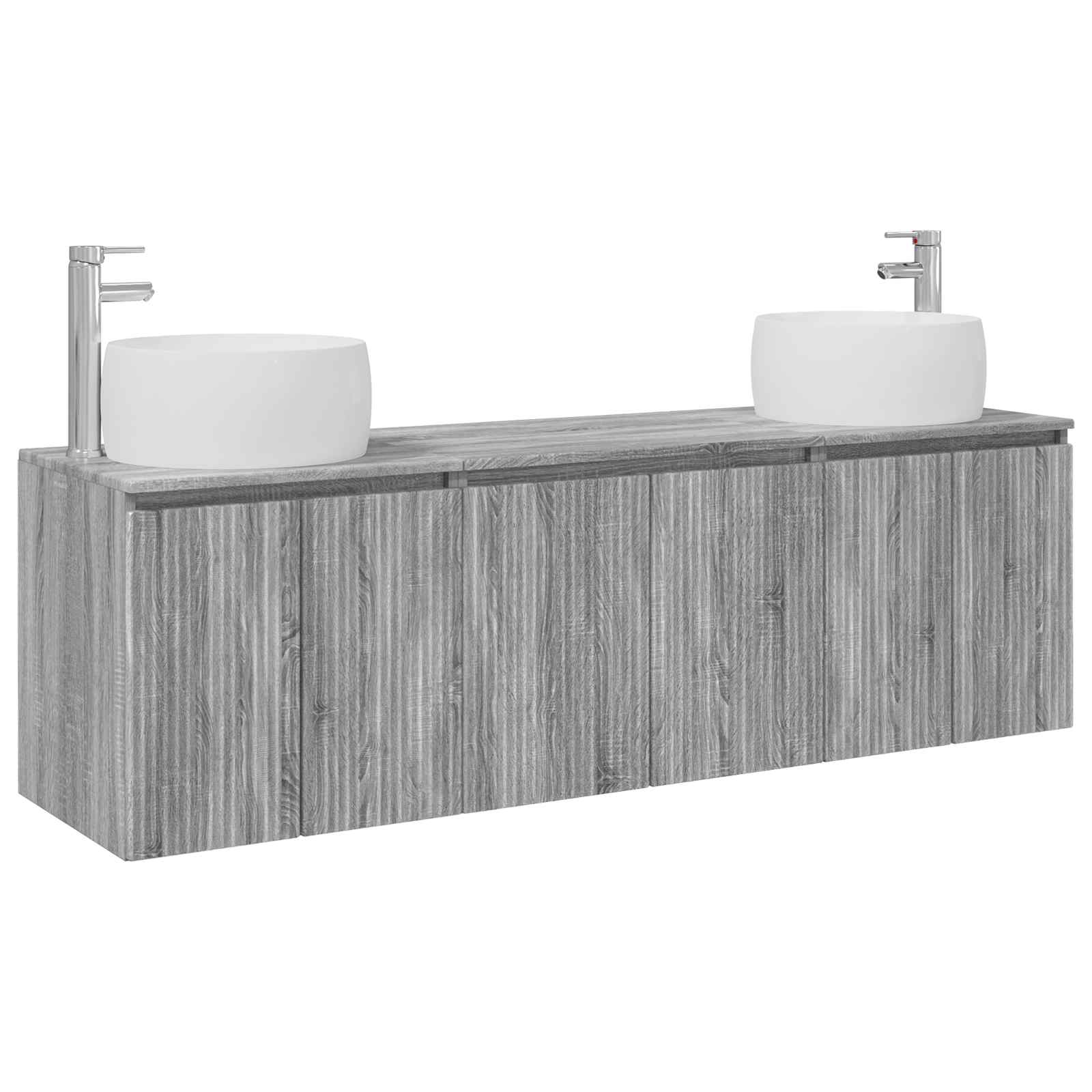 Ensemble d'armoire de salle de bain 3 pc Sonoma gris