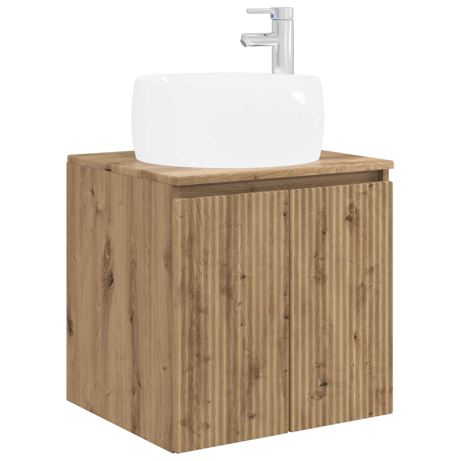 Ensemble d'armoire de salle de bain 3 pc Chêne artisanal