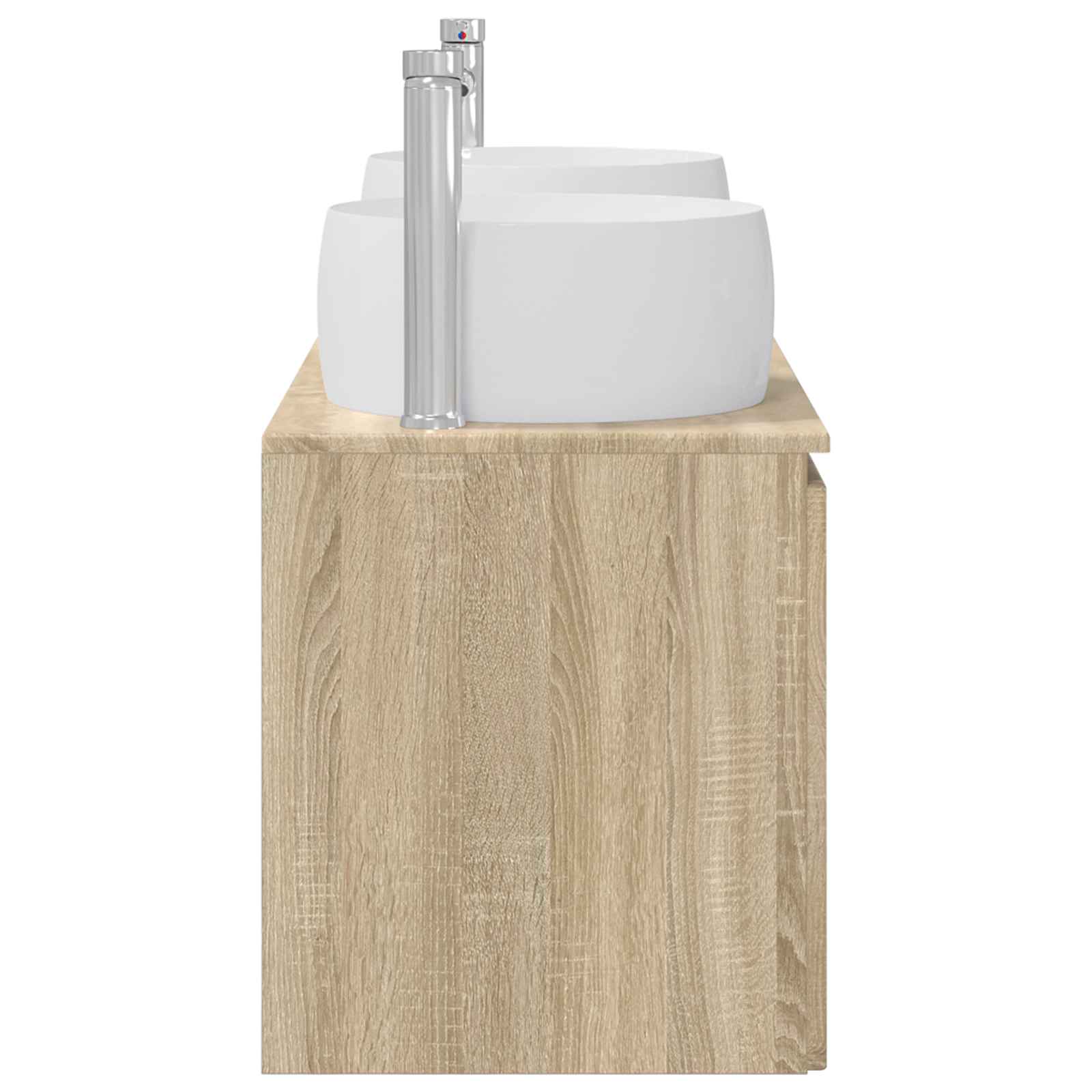 Ensemble d'armoire de salle de bain 3 pc Chêne Sonoma