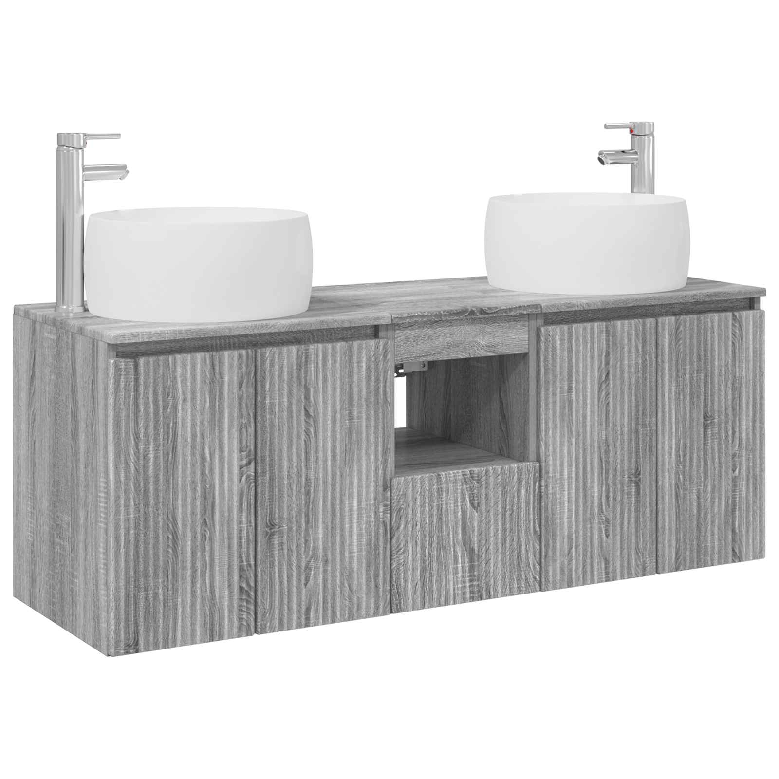Ensemble d'armoire de salle de bain 3 pc Sonoma gris