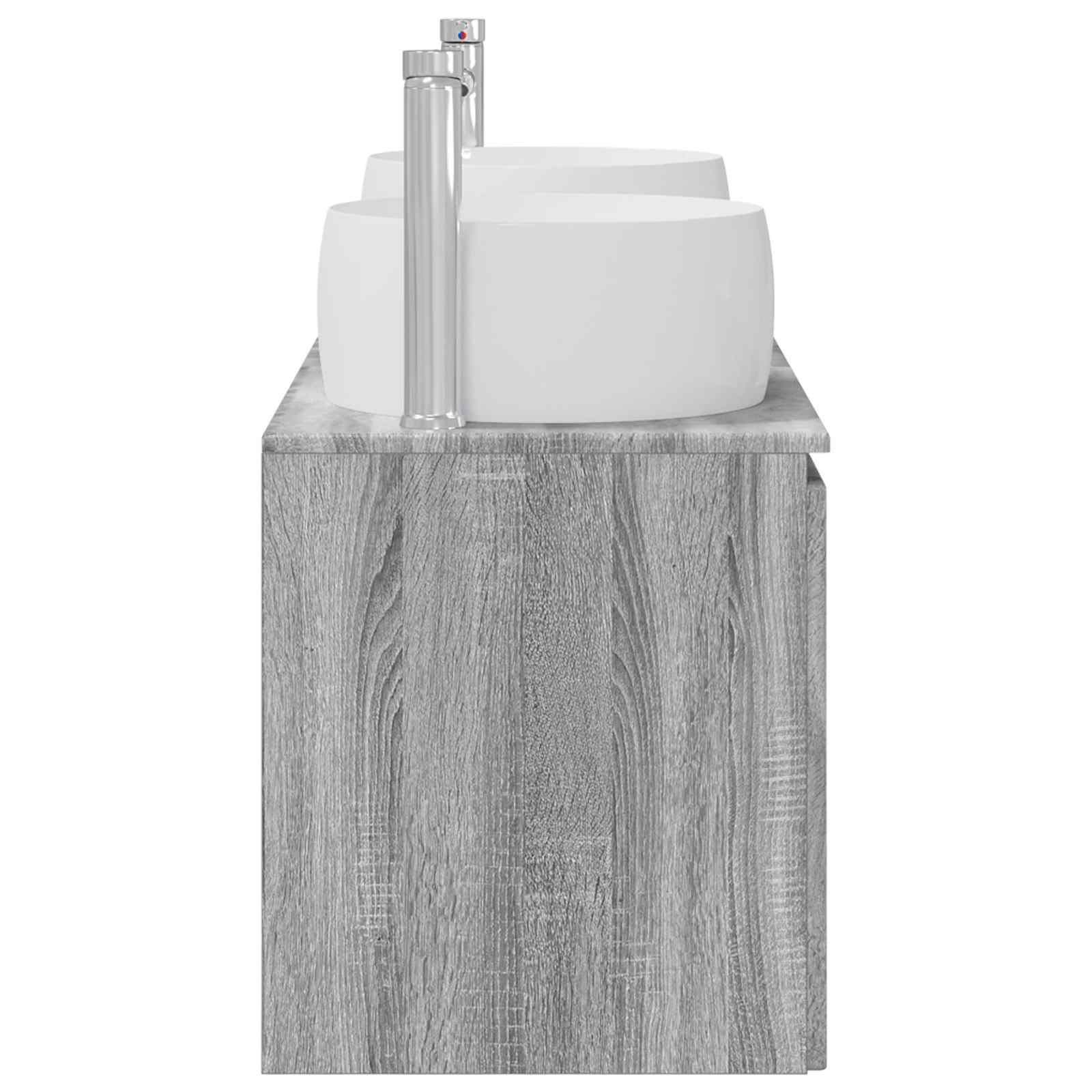 Ensemble d'armoire de salle de bain 3 pc Sonoma gris