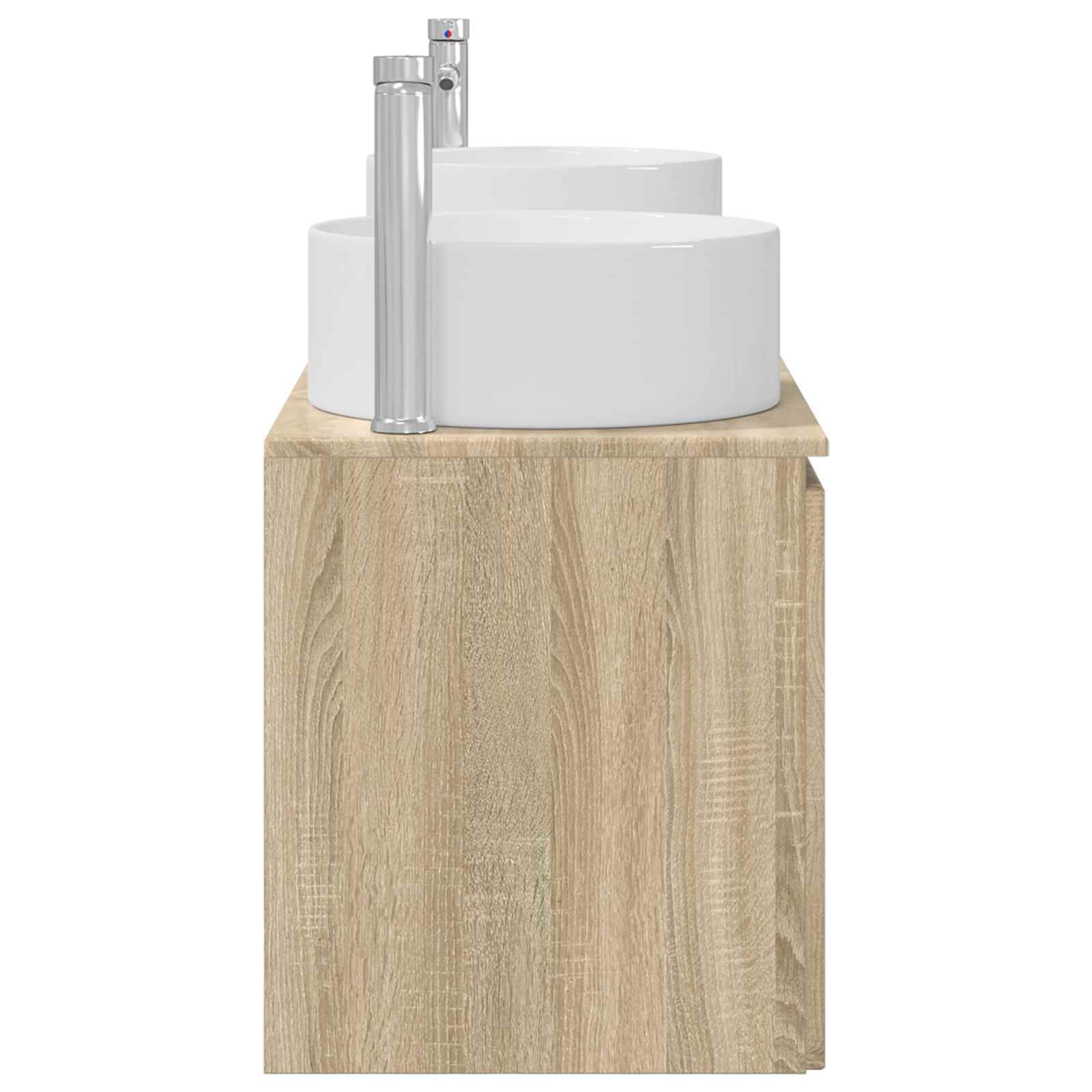 Ensemble d'armoire de salle de bain 3 pc Chêne Sonoma