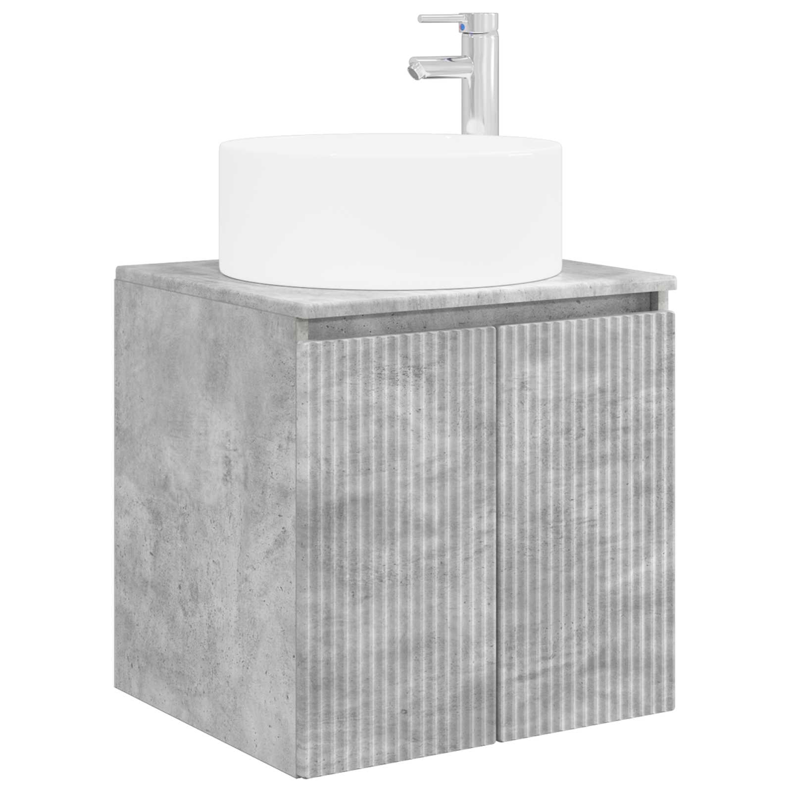 Ensemble d'armoire de salle de bain 3 pc Gris béton