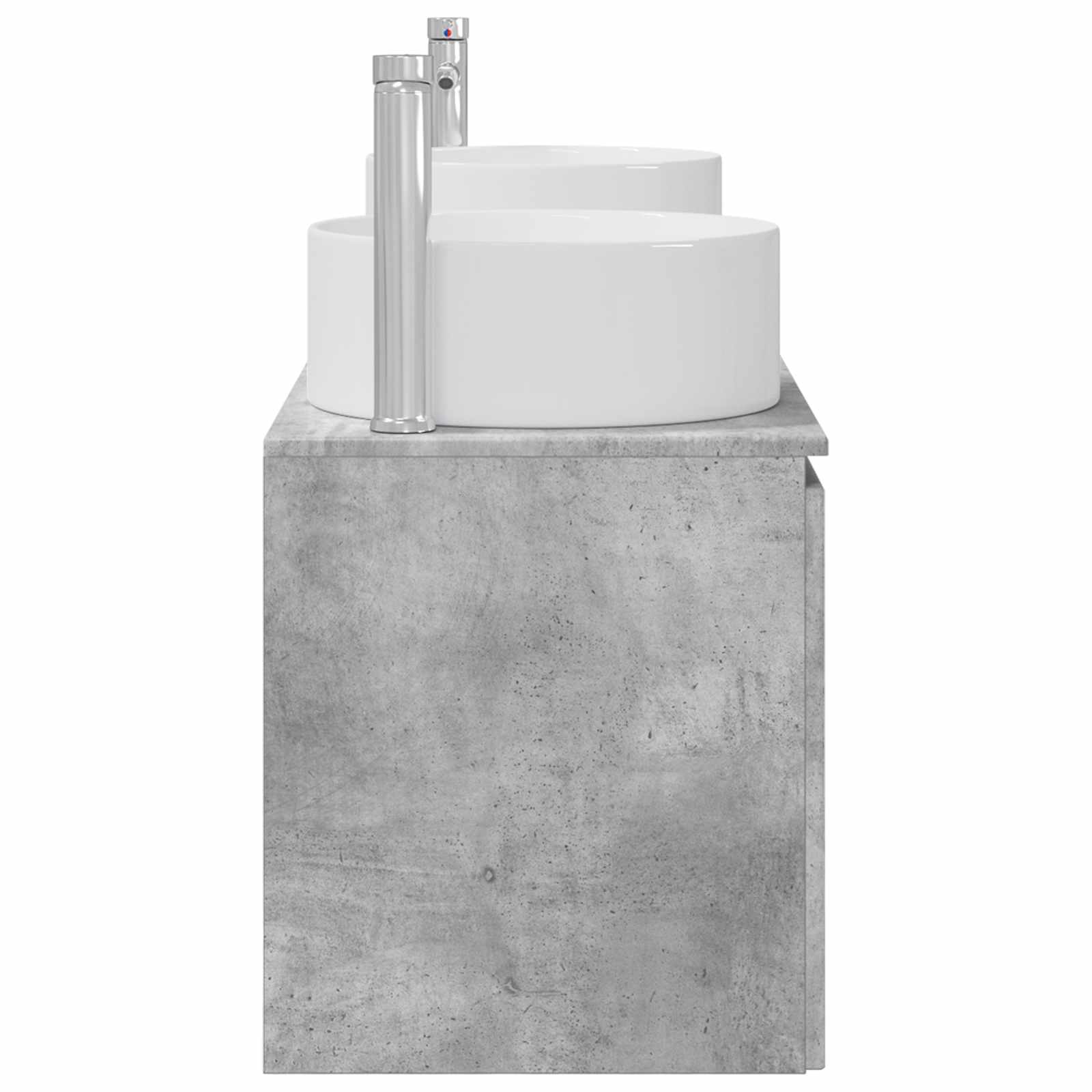 Ensemble d'armoire de salle de bain 3 pc Gris béton