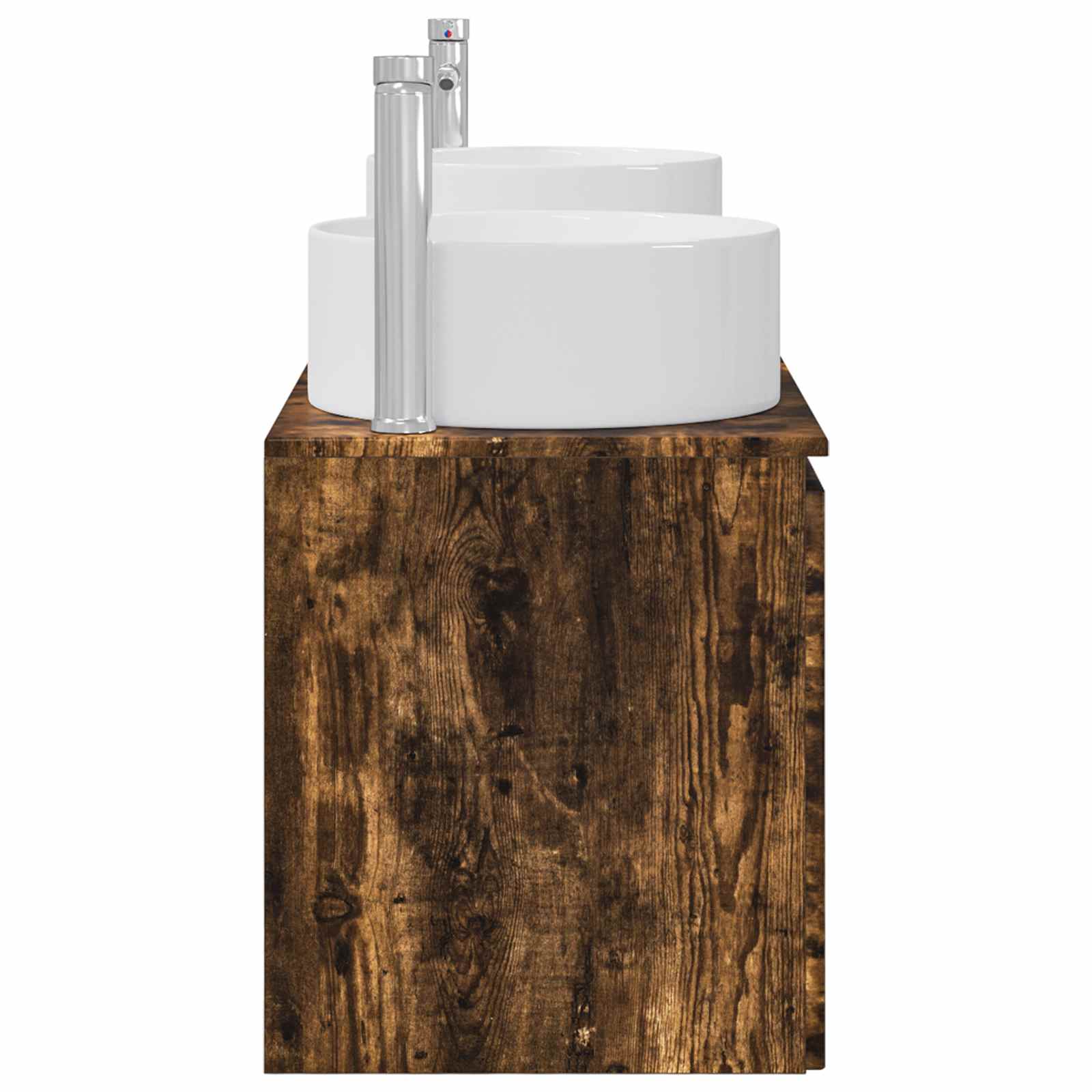 Ensemble d'armoire de salle de bain 3 pc Chêne fumé