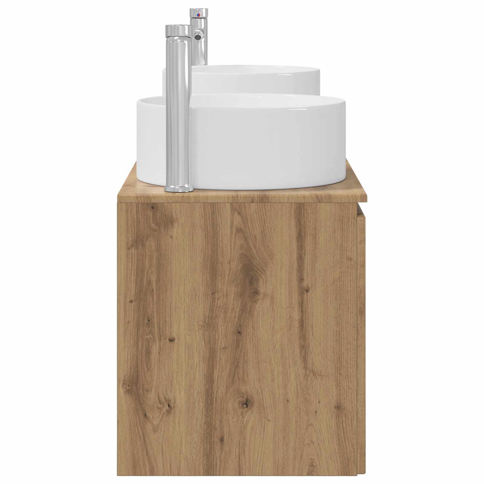 Ensemble d'armoire de salle de bain 3 pc Chêne artisanal